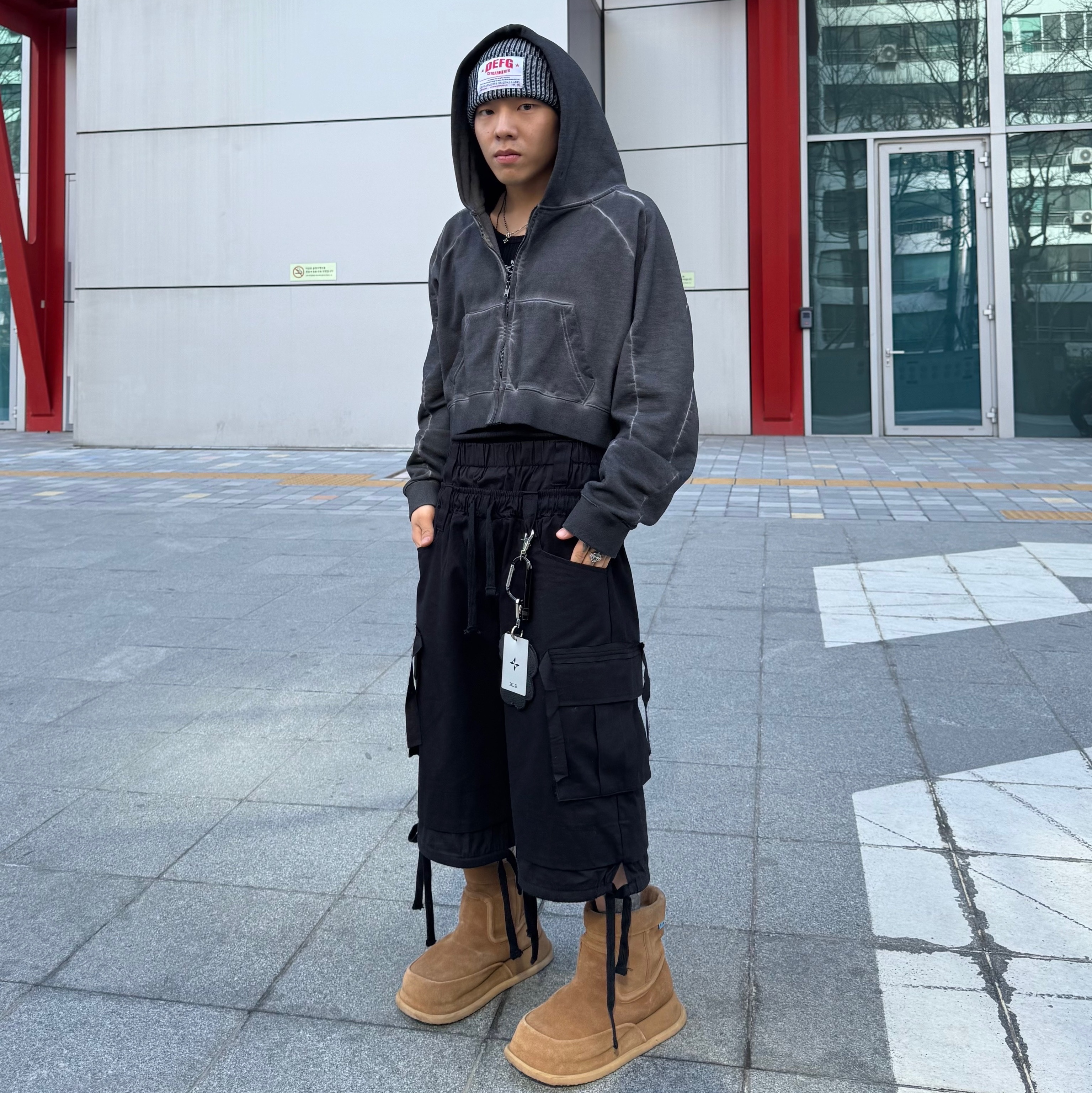 Kinchi x Non Parking N Road Boots Brown 착용 스타일 - 5
