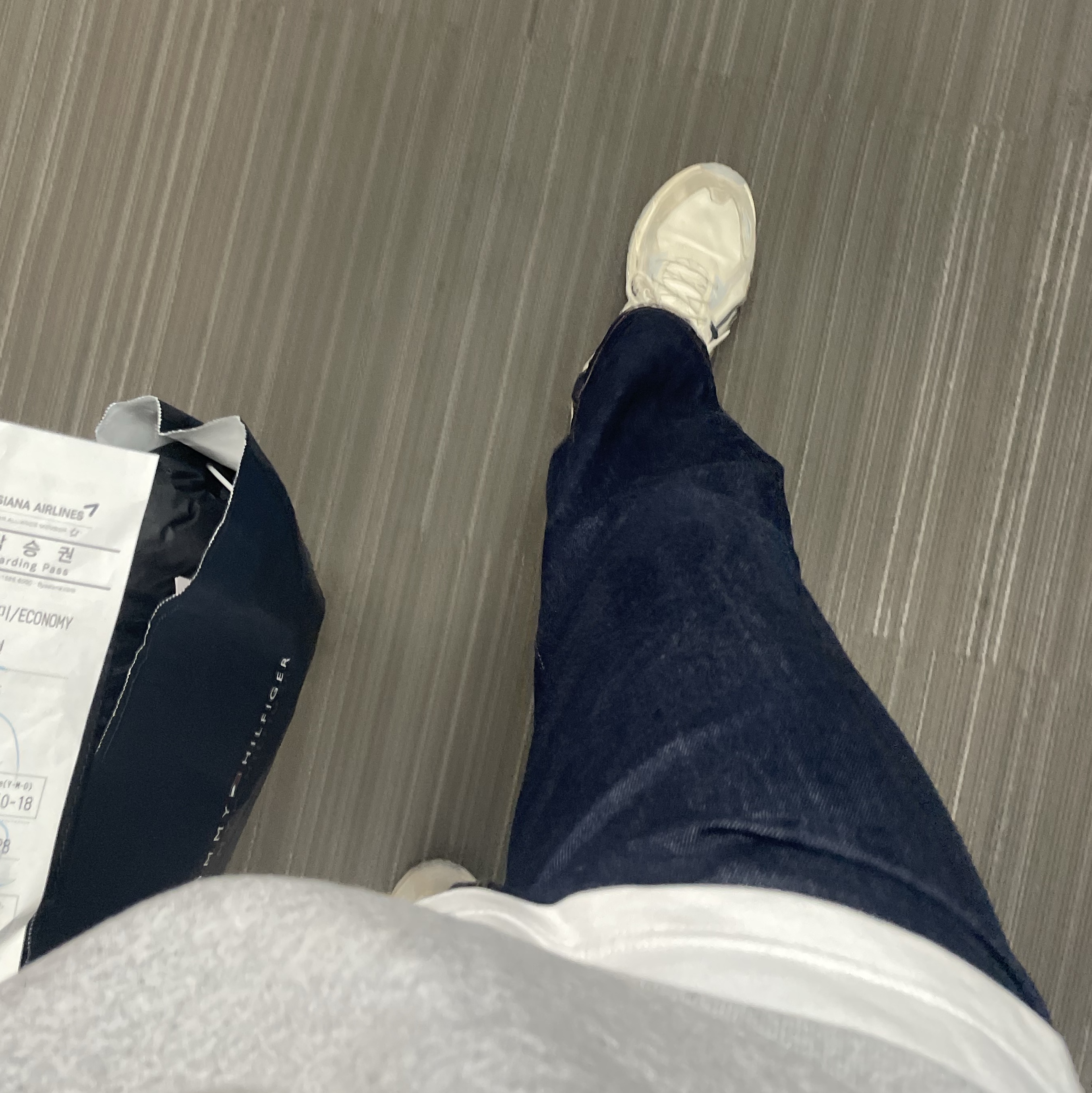 Asics Gel-Venture 6 SPS Birch French Blue 착용 스타일