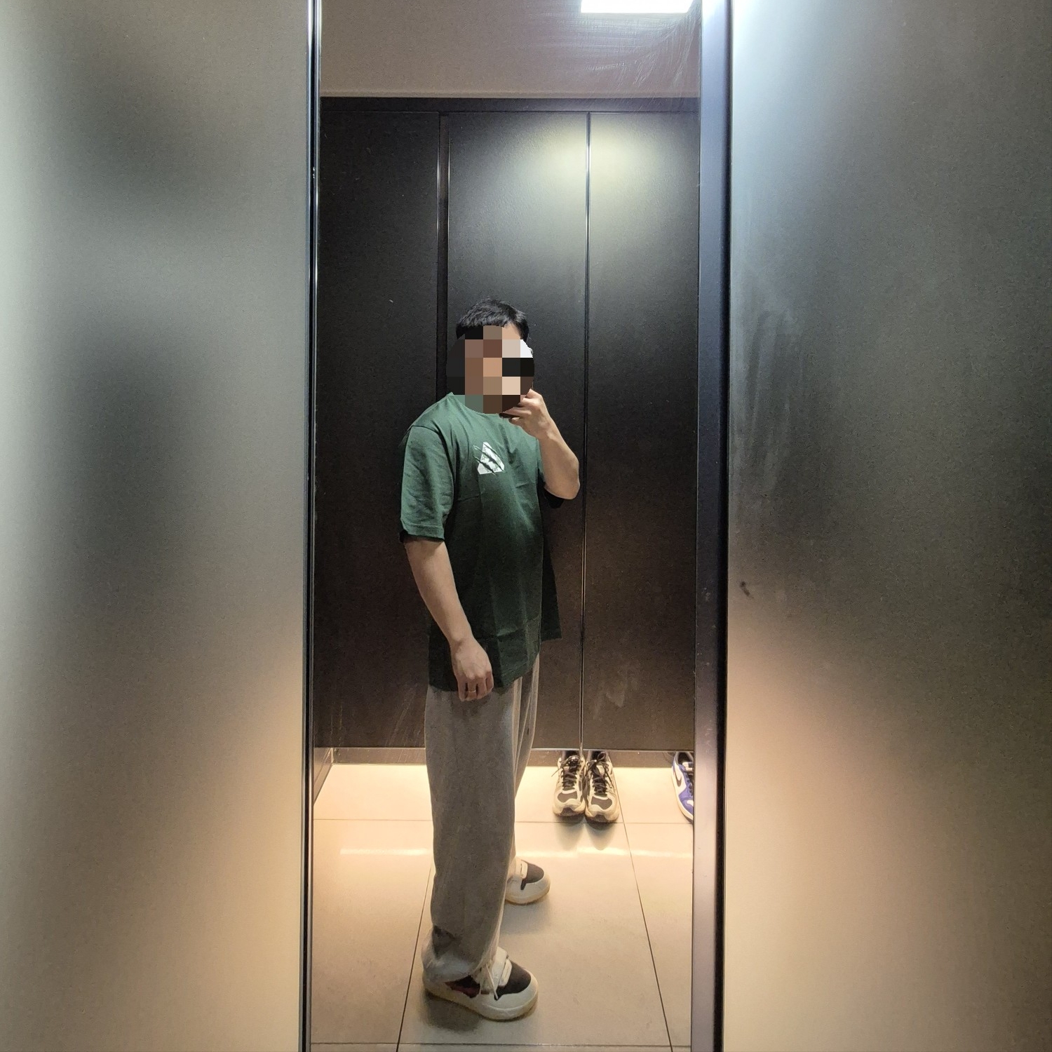 Palace Ripped Tri T-Shirt Racey Green - 25SS 착용 스타일 - 2
