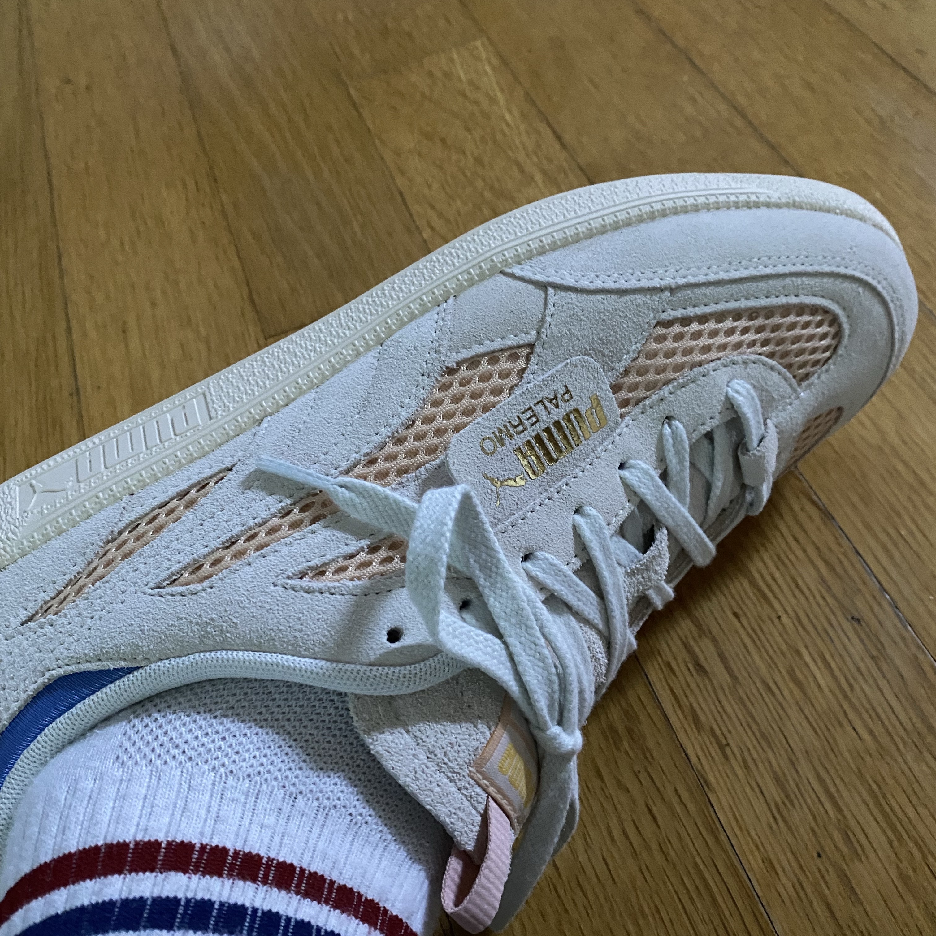 Puma x KidSuper Palermo Warm White 착용 스타일