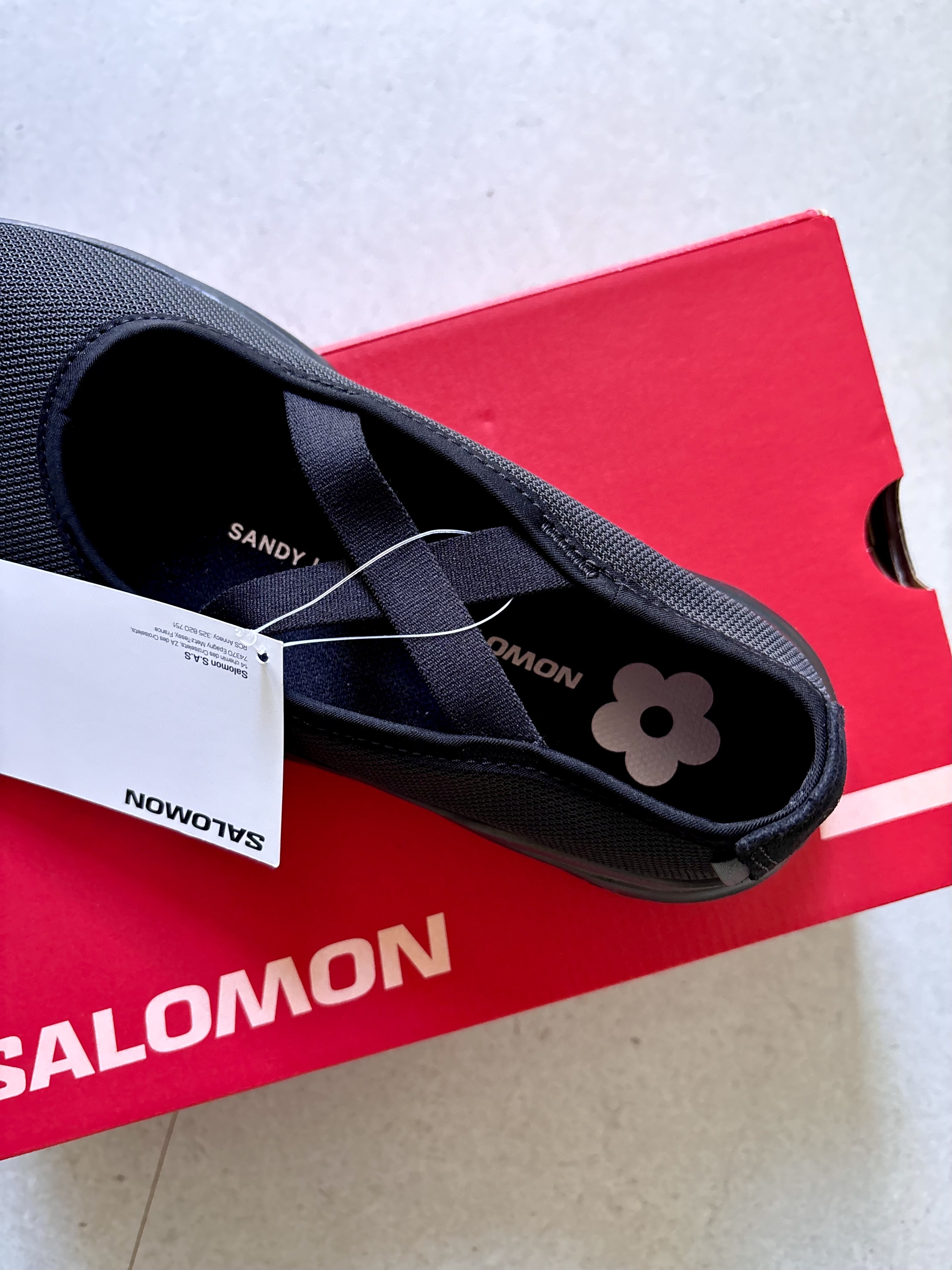 Salomon x Sandy Liang RX Marie Jeanne Black 착용 스타일 - 3