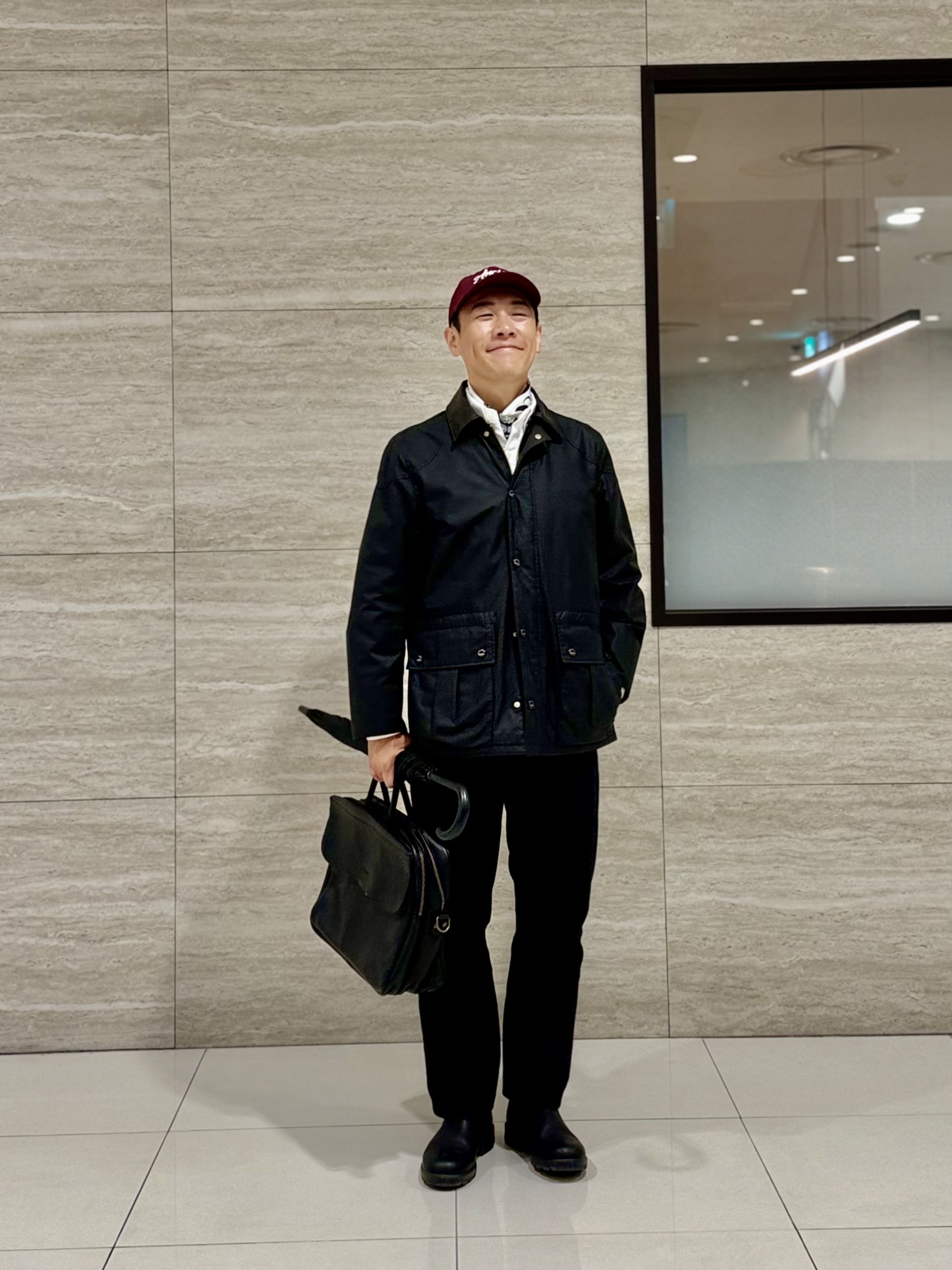 Fullcount 1101BK Straight Denim Black White 착용 스타일 - 5