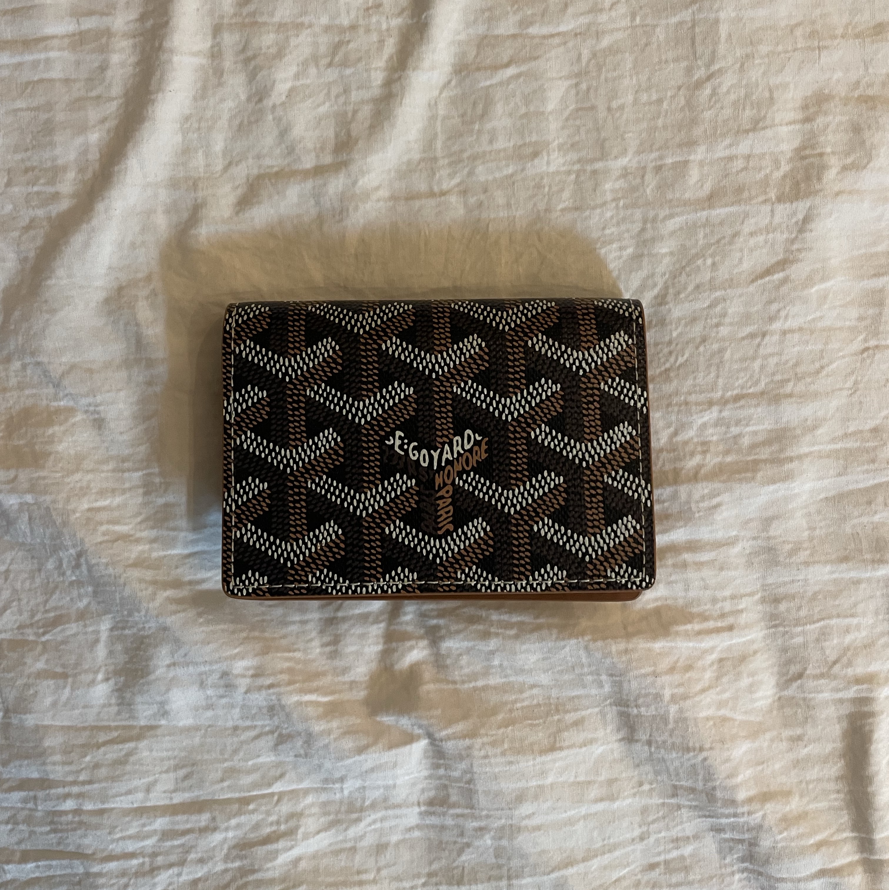 Goyard Malesherbes Card Holder Black Tan 착용 스타일