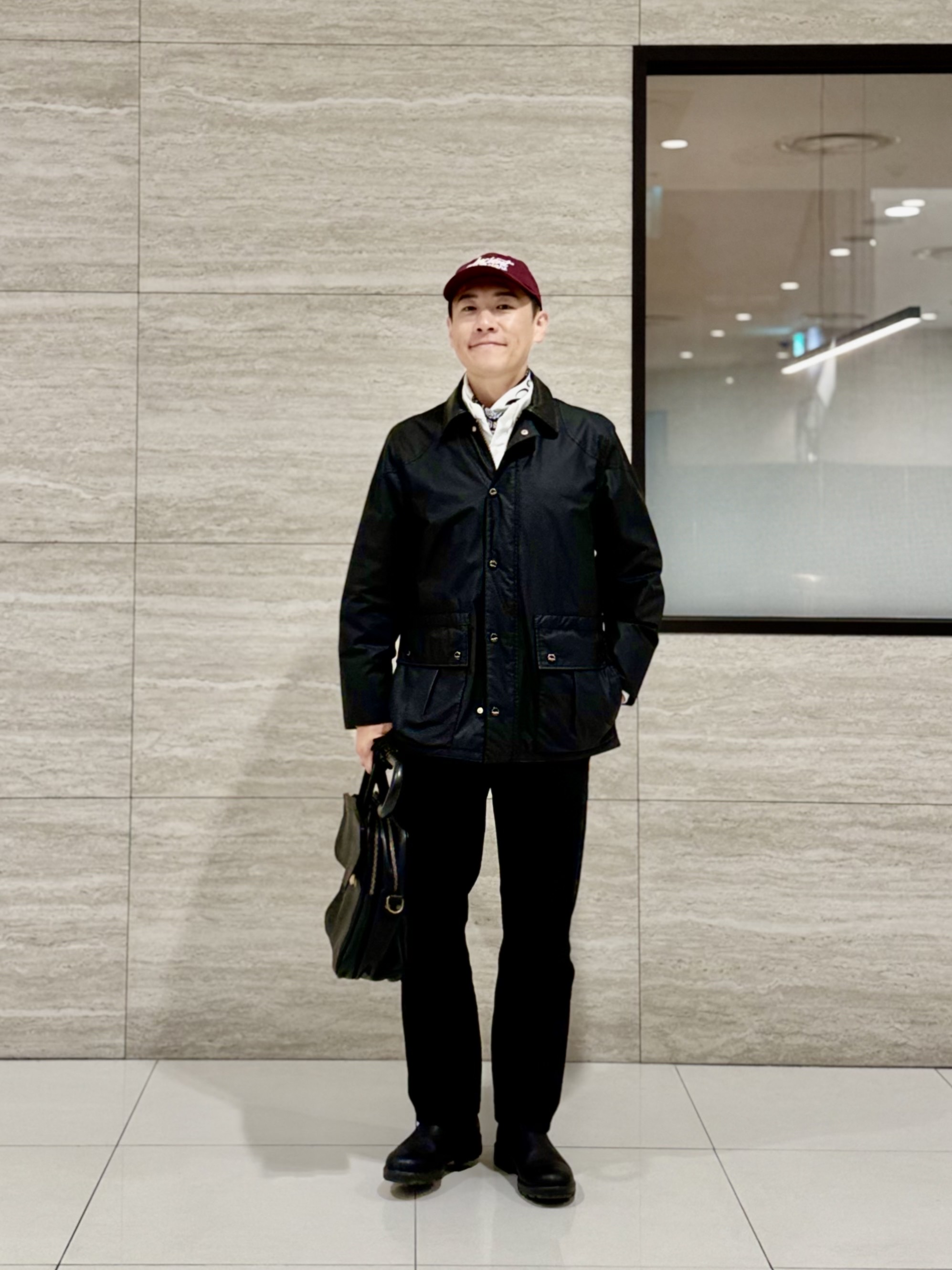Fullcount 1101BK Straight Denim Black White 착용 스타일 - 1