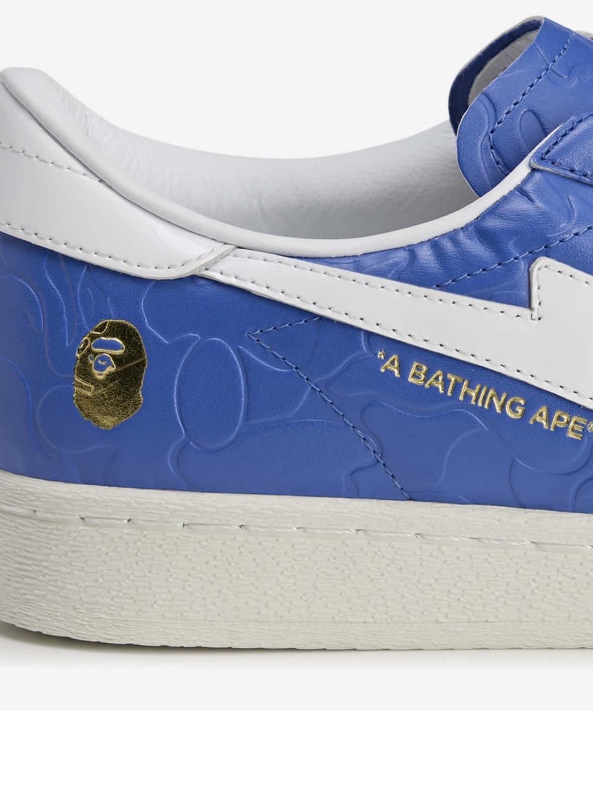 Adidas x BAPE Superstar Vintage Blue Cloud White, New Balance 992 Made in USA Moonrock Mushroom 착용 스타일 - 2