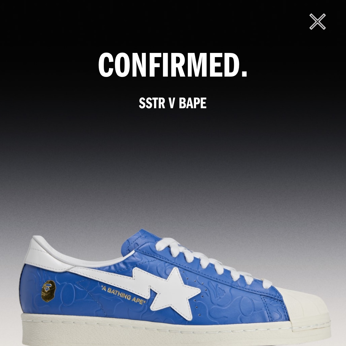 Adidas x BAPE Superstar Vintage Blue Cloud White 착용 스타일