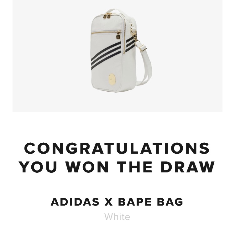 Adidas x BAPE Bag White 착용 스타일