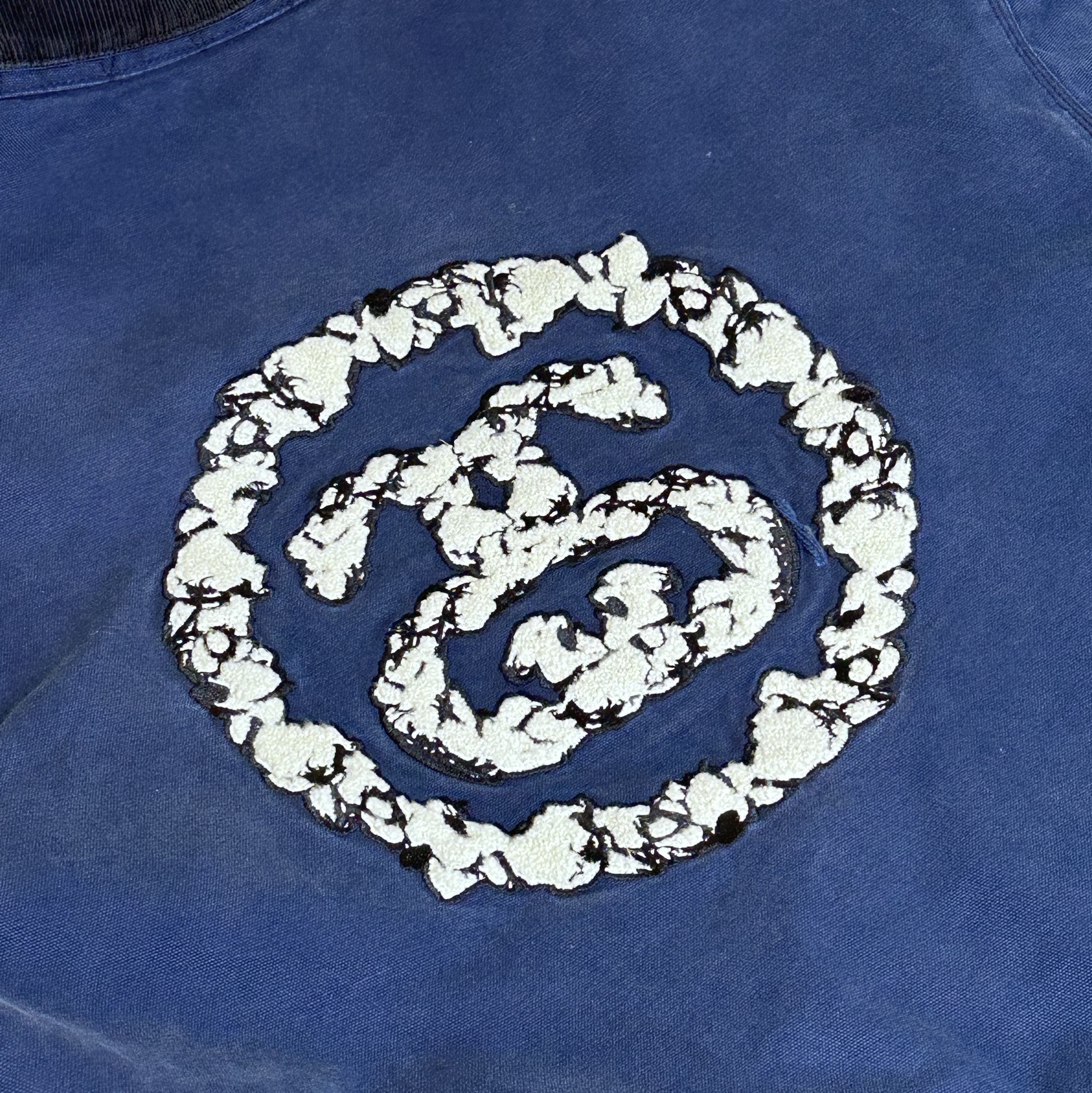 Stussy x Denim Tears Canvas Jacket Blue 착용 스타일 - 3