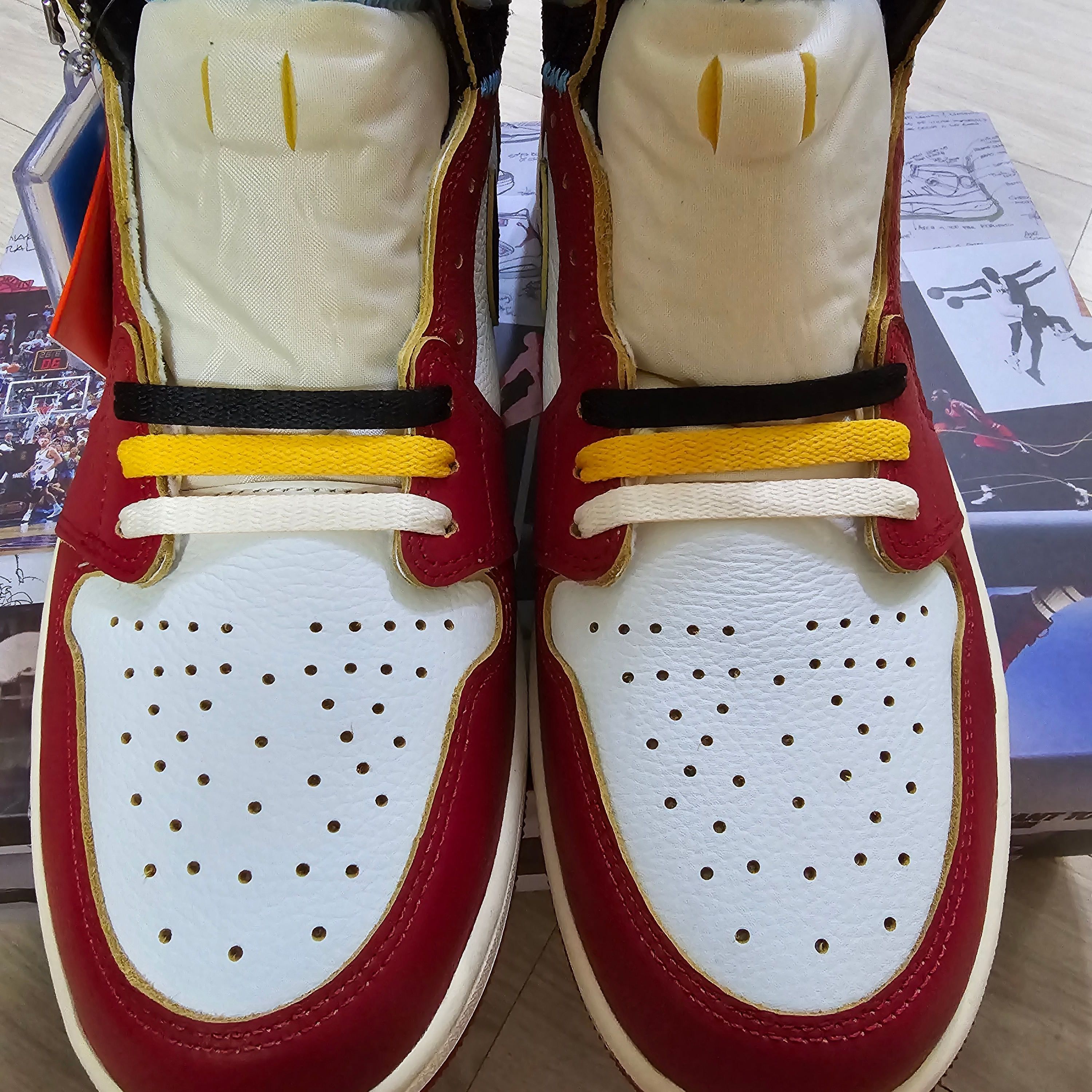 Jordan 1 x Union Retro High OG Chicago Shadow 착용 스타일