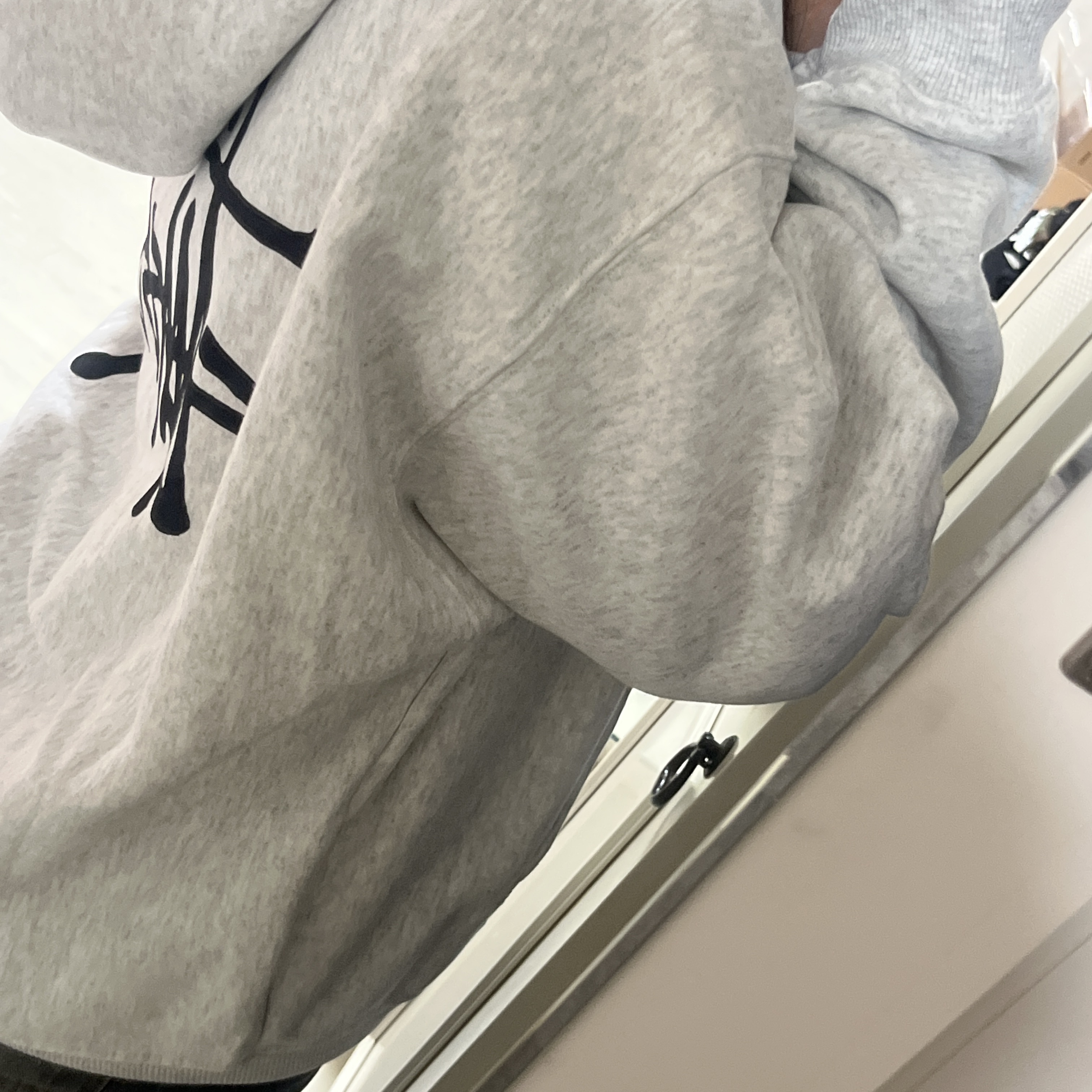 Stussy Basic Stussy Zip Hoodie Ash Heather 착용 스타일