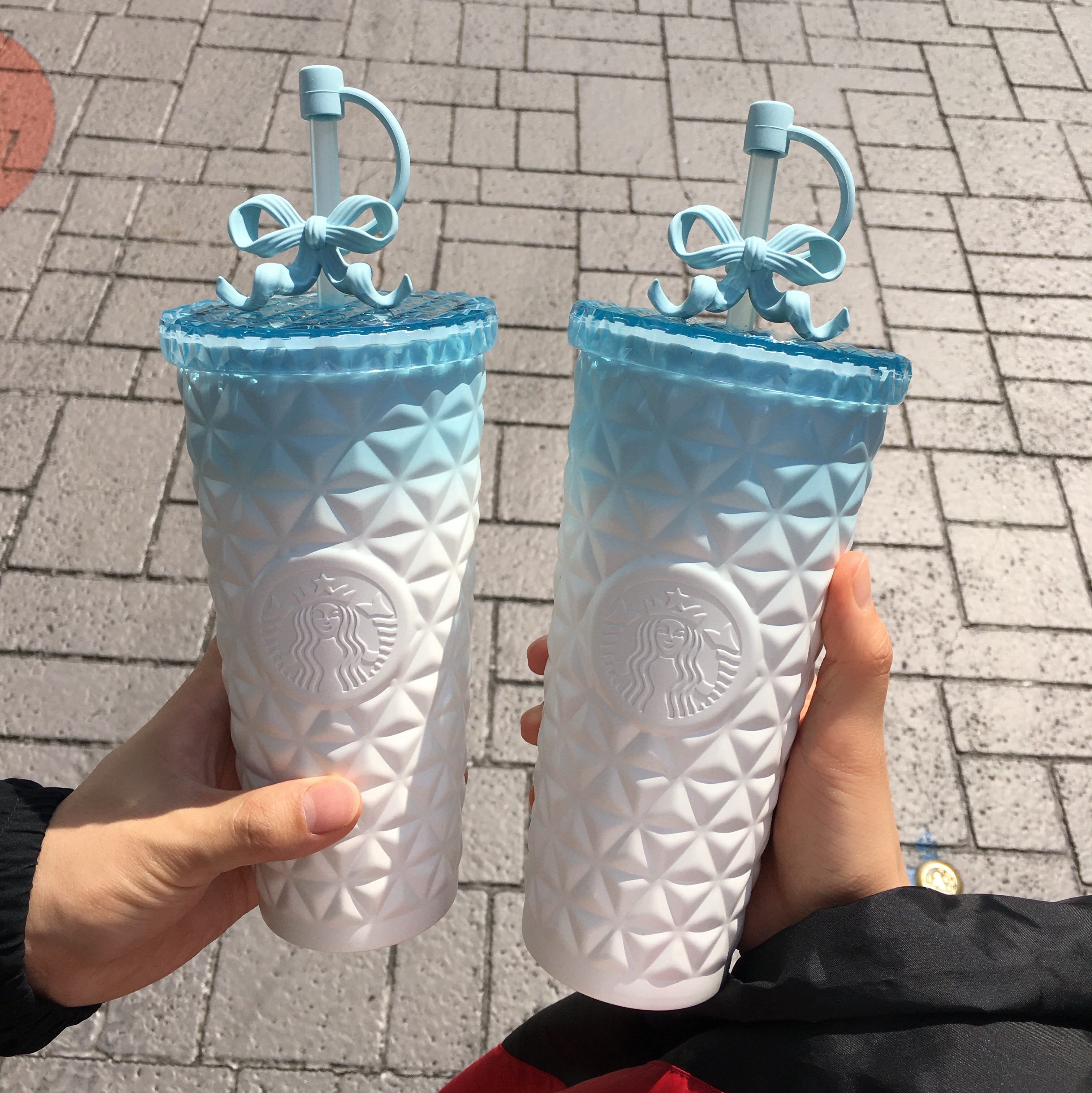 Starbucks SS Classy Ribbon Dion Cold Cup 591ml 착용 스타일
