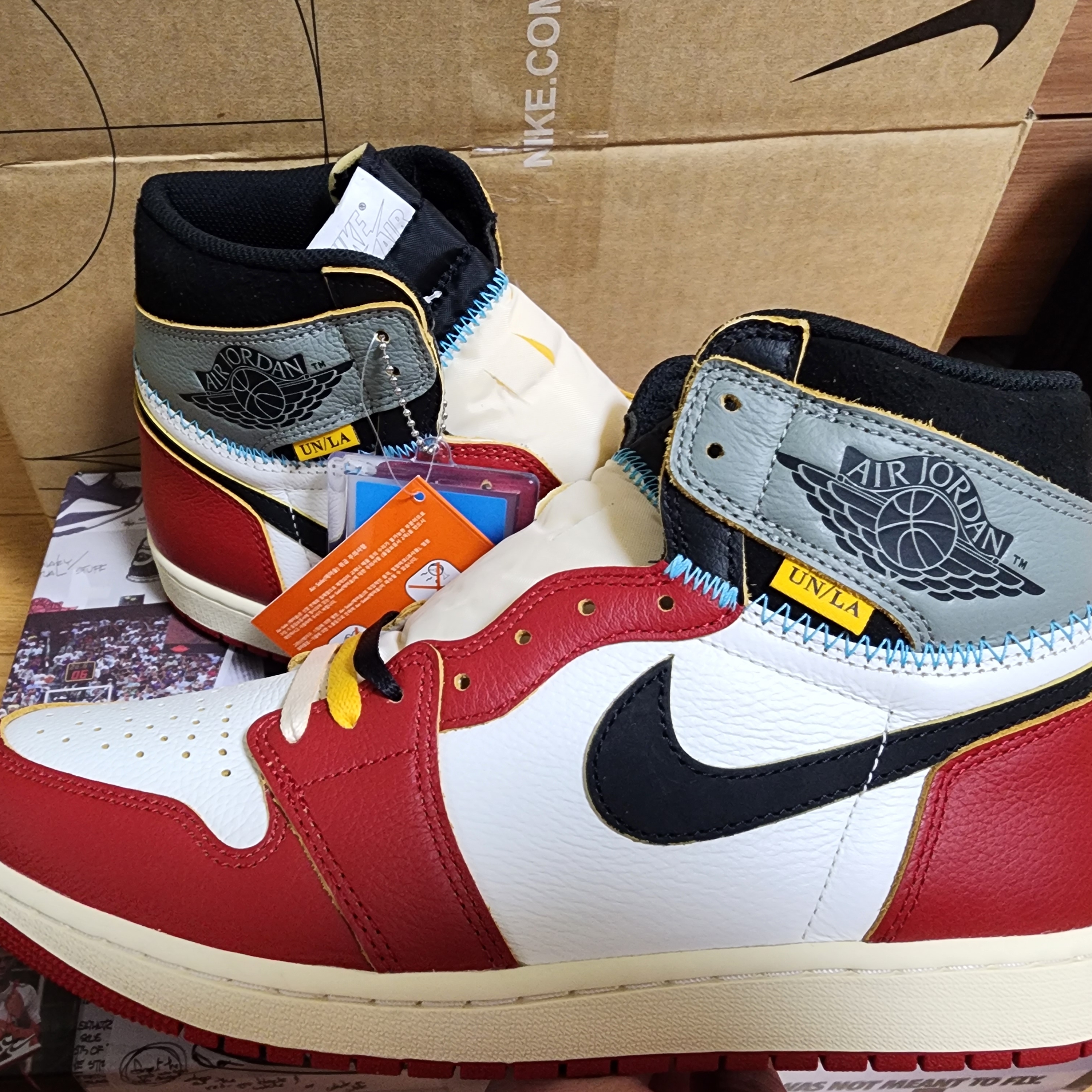 Jordan 1 x Union Retro High OG Chicago Shadow 착용 스타일 - 2