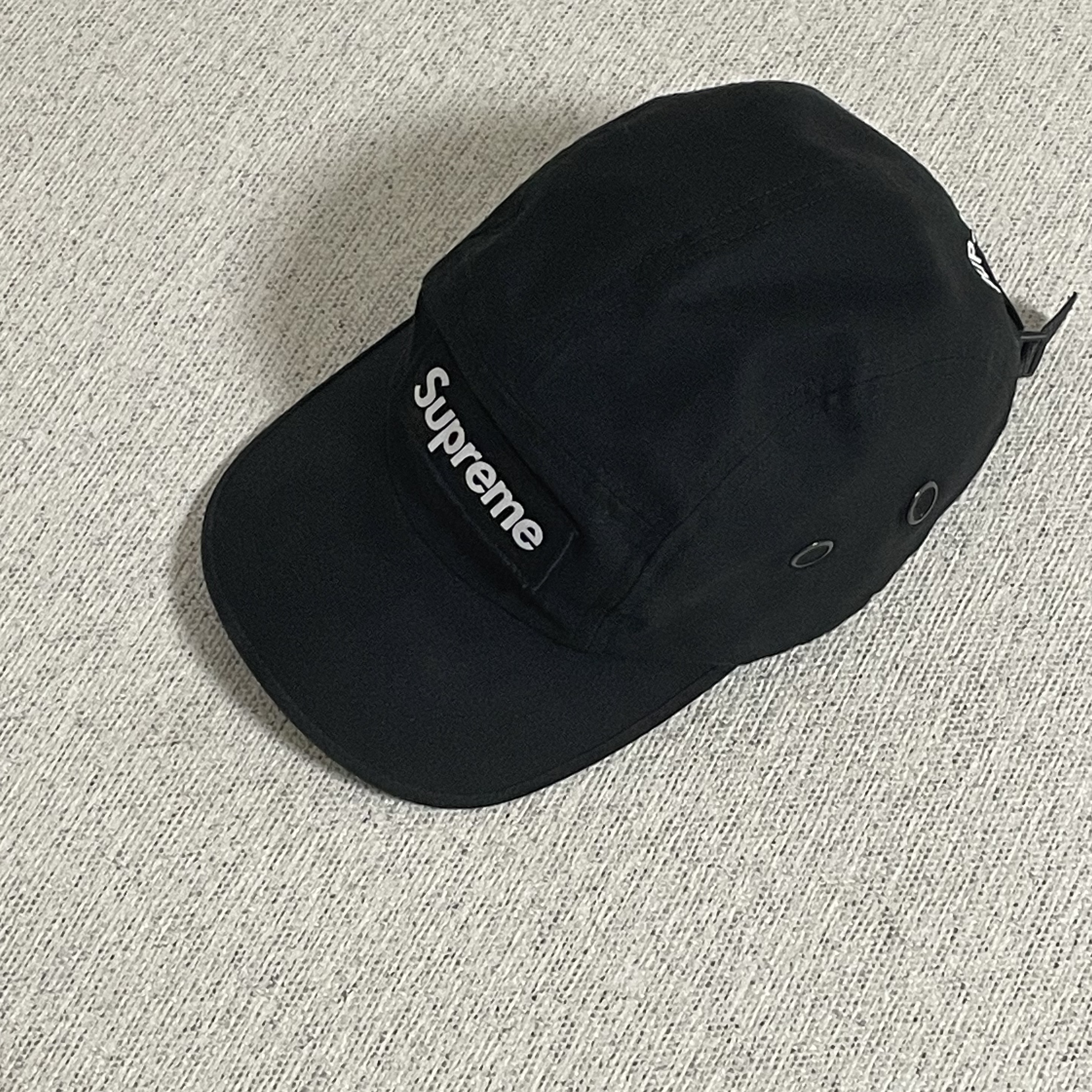 Supreme Military Camp Cap Black - 24SS 착용 스타일