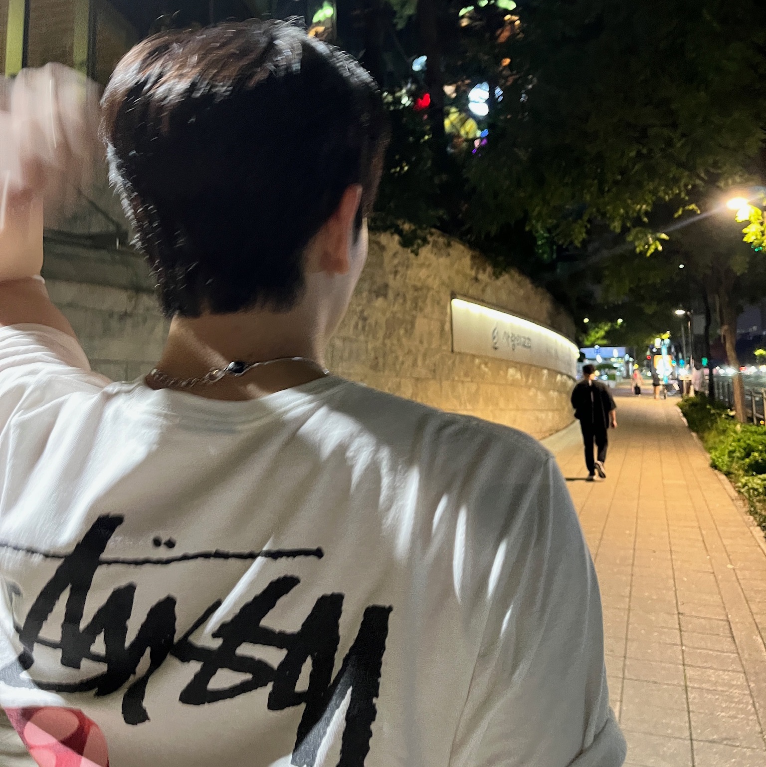Stussy Diced Out T-Shirt White, Diesel Dx1342 Stainless Steel Pendant Necklace Silver 착용 스타일 - 2