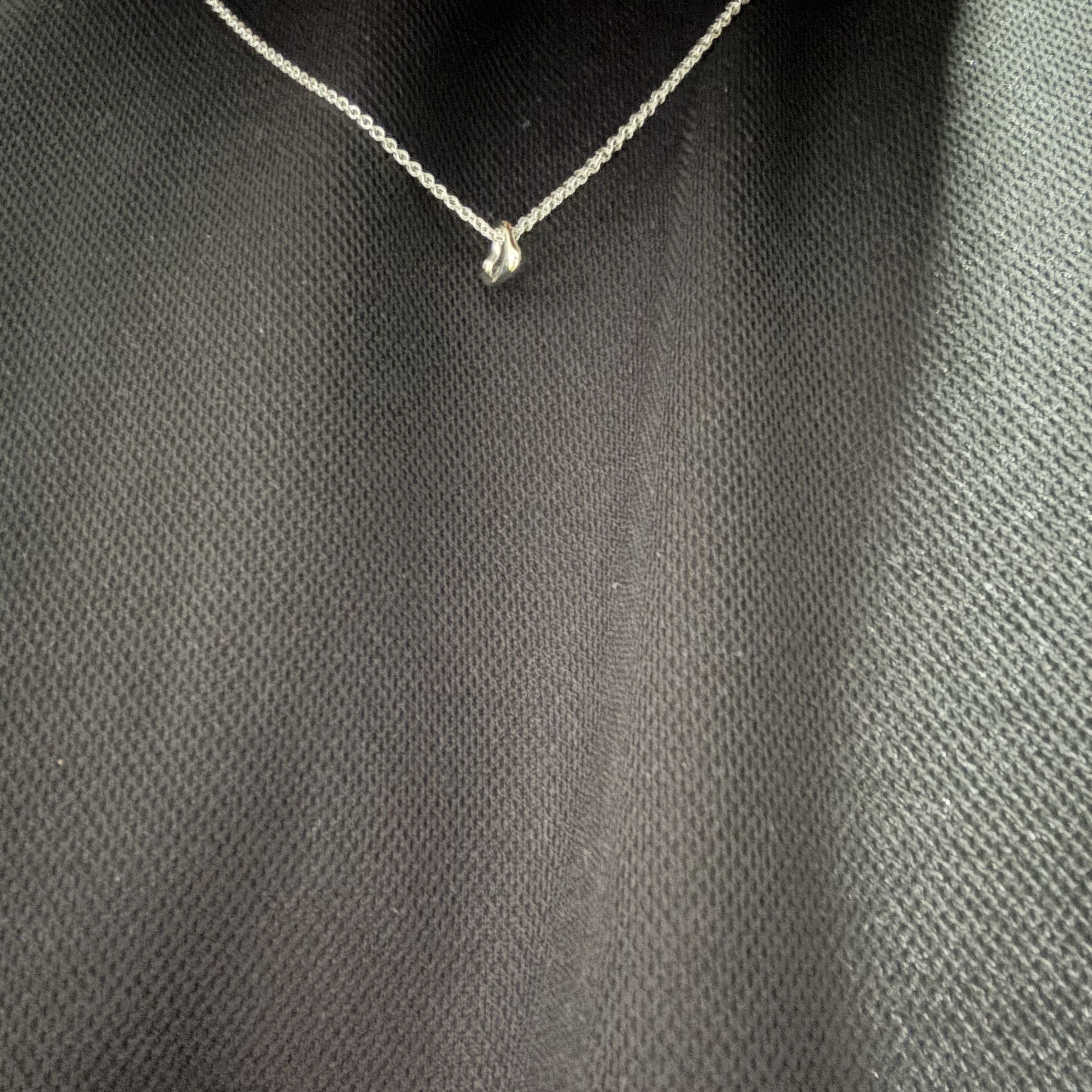 Tiffany & Co. Elsa Peretti Open Heart Pendant 7mm Sterling Silver 착용 스타일
