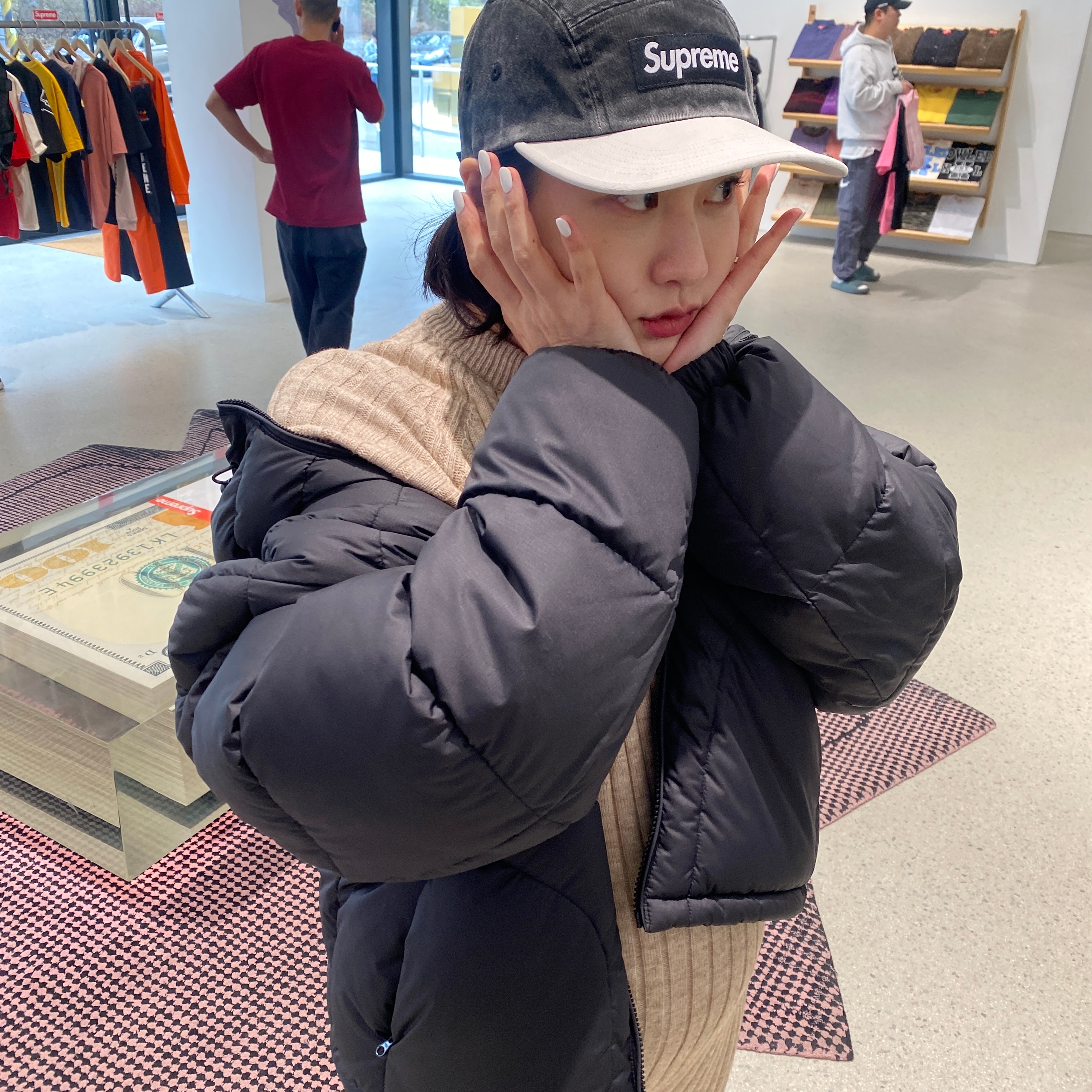 Nike x Drake Nocta Cardinal Stock Essential Hoodie Grey - US/EU, Supreme Military Camp Cap Black - 21FW 착용 스타일 - 2