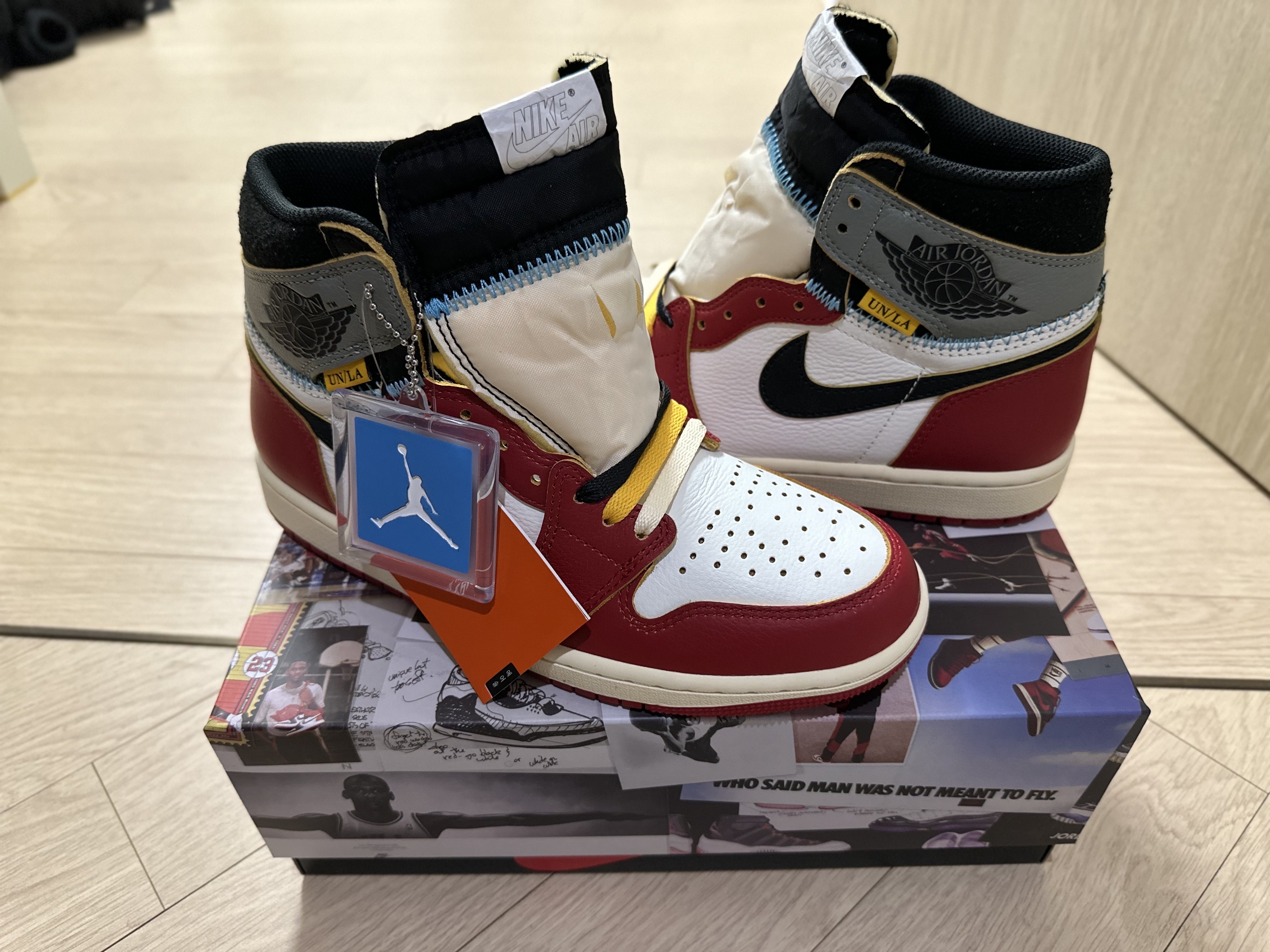 Jordan 1 x Union Retro High OG Chicago Shadow 착용 스타일 - 2