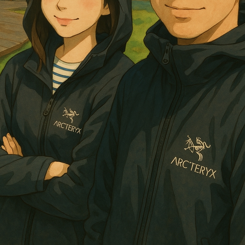 (W) Arc'teryx Squamish Hoody Black, Arc'teryx Squamish Hoody Black 착용 스타일 - 1