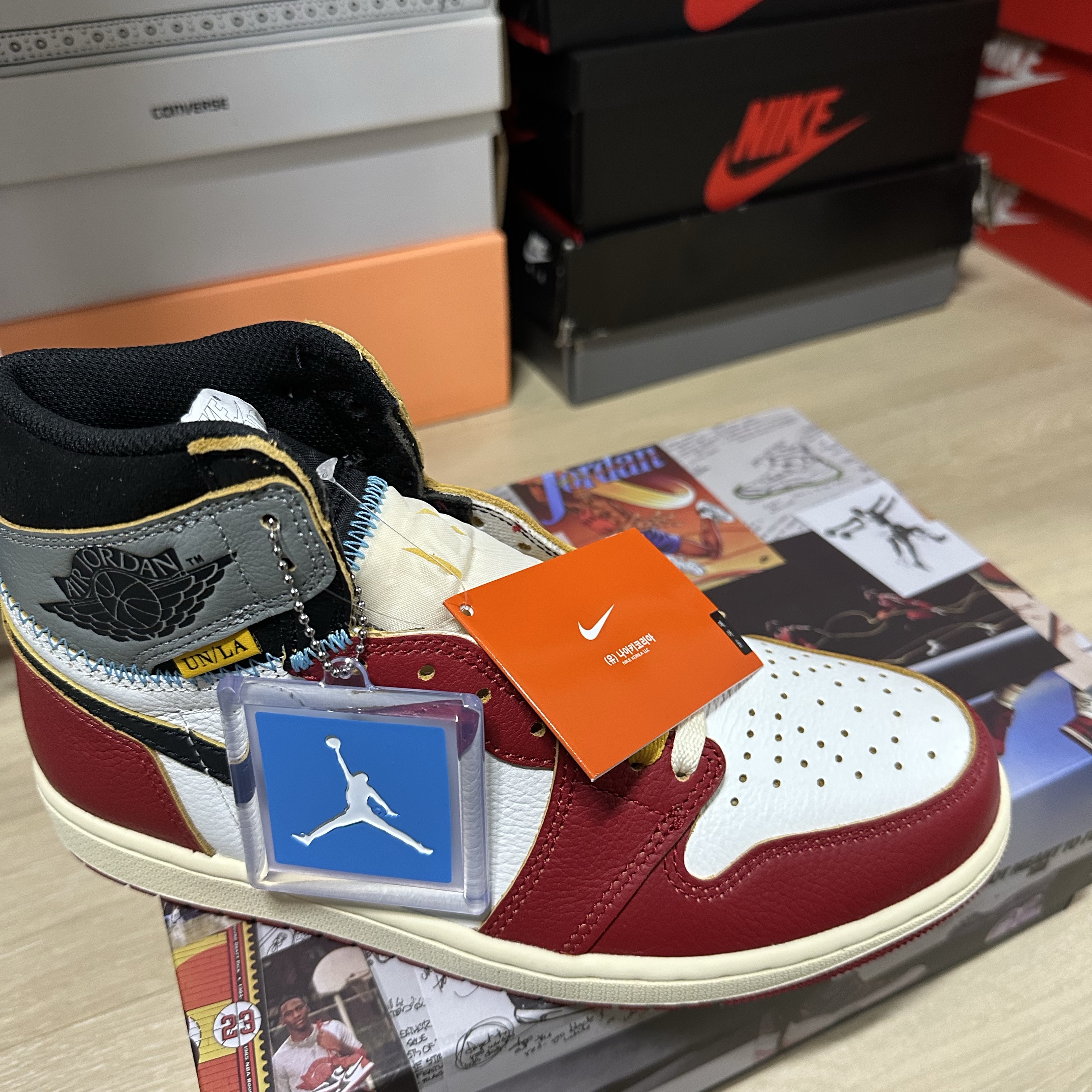 Jordan 1 x Union Retro High OG Chicago Shadow 착용 스타일