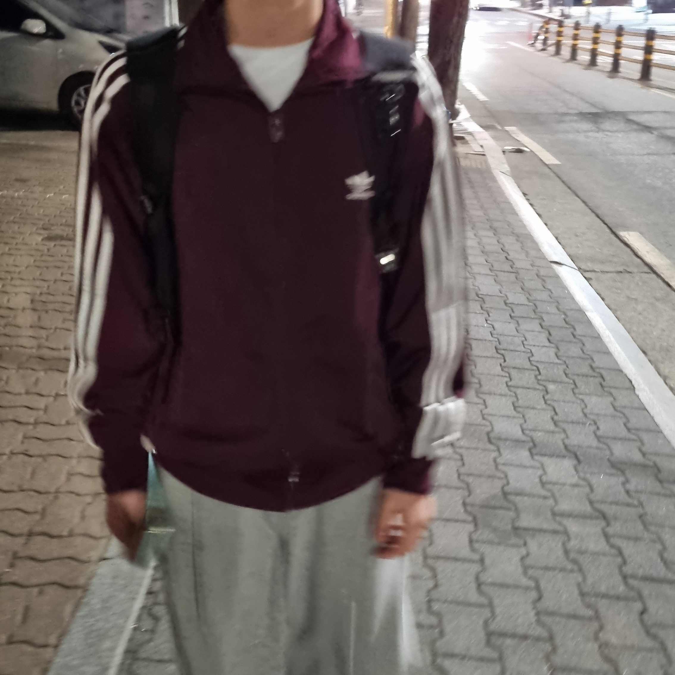 Adidas Adicolor Classic Firebird Track Top Maroon - KR Sizing 착용 스타일
