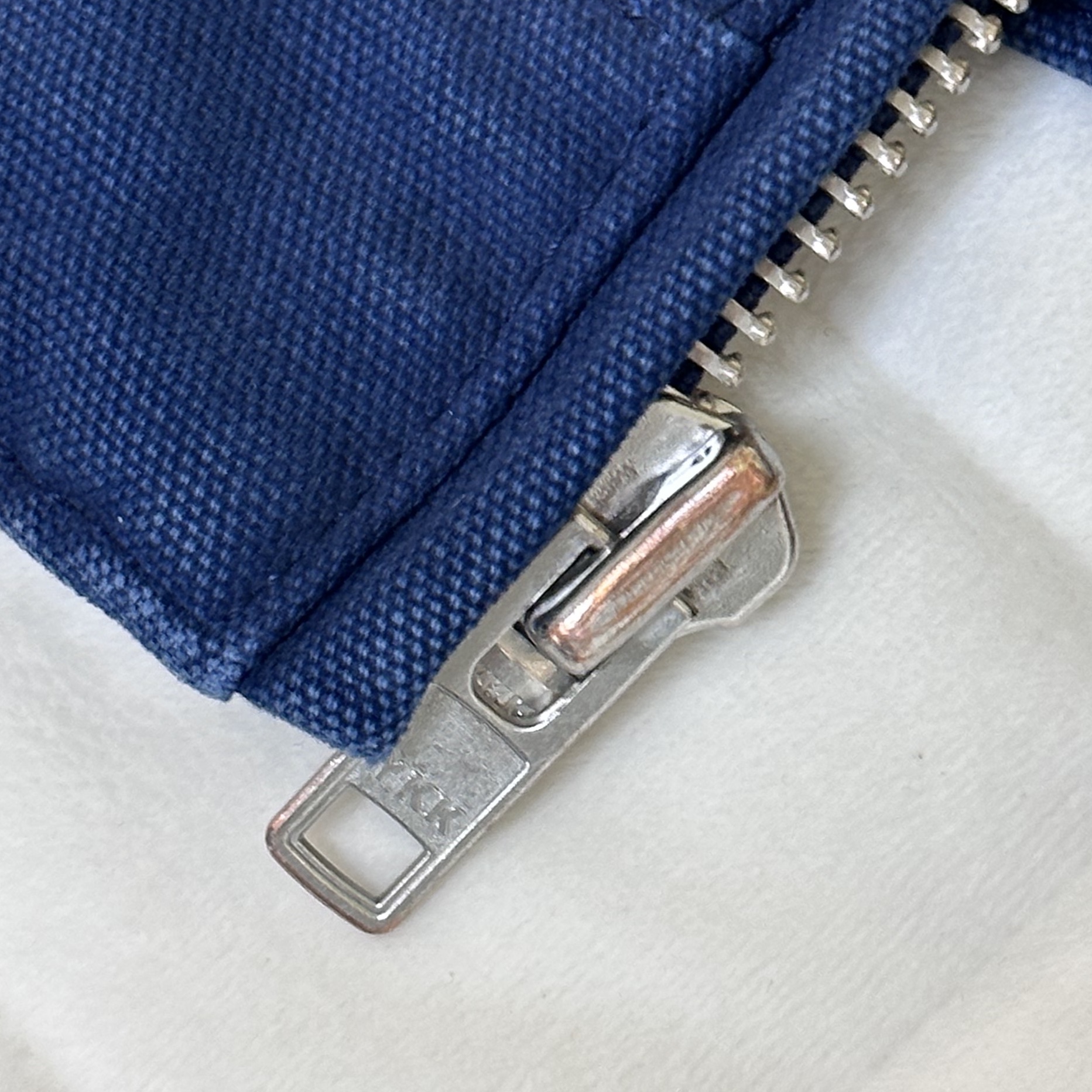 Stussy x Denim Tears Canvas Jacket Blue 착용 스타일 - 6