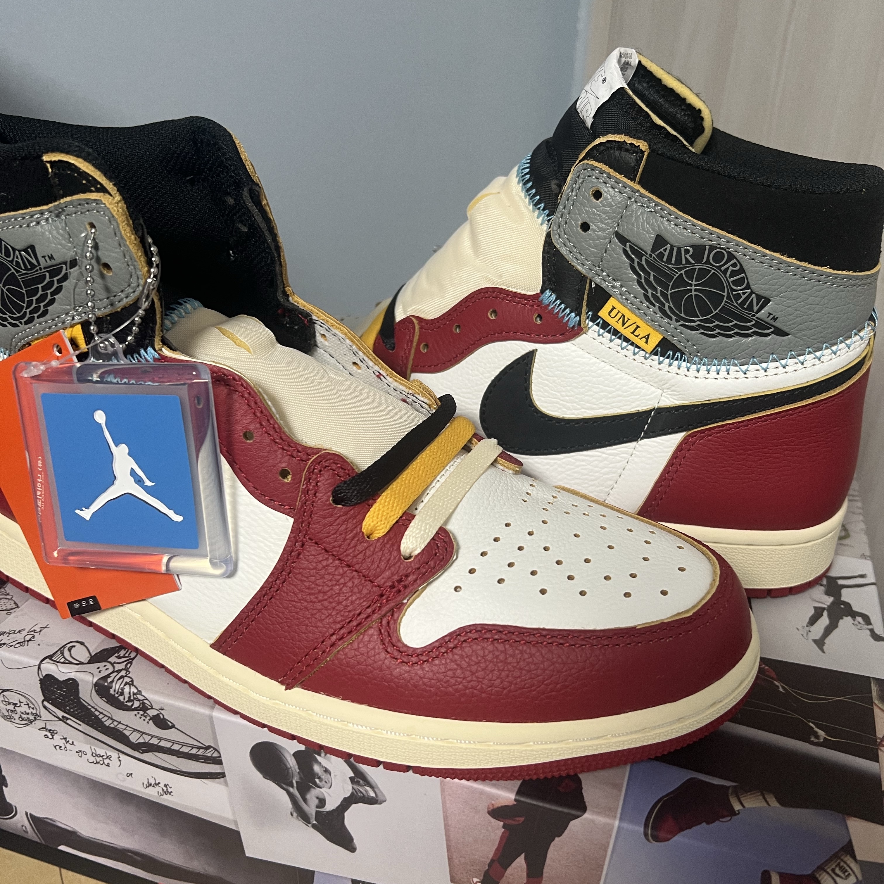 Jordan 1 x Union Retro High OG Chicago Shadow 착용 스타일