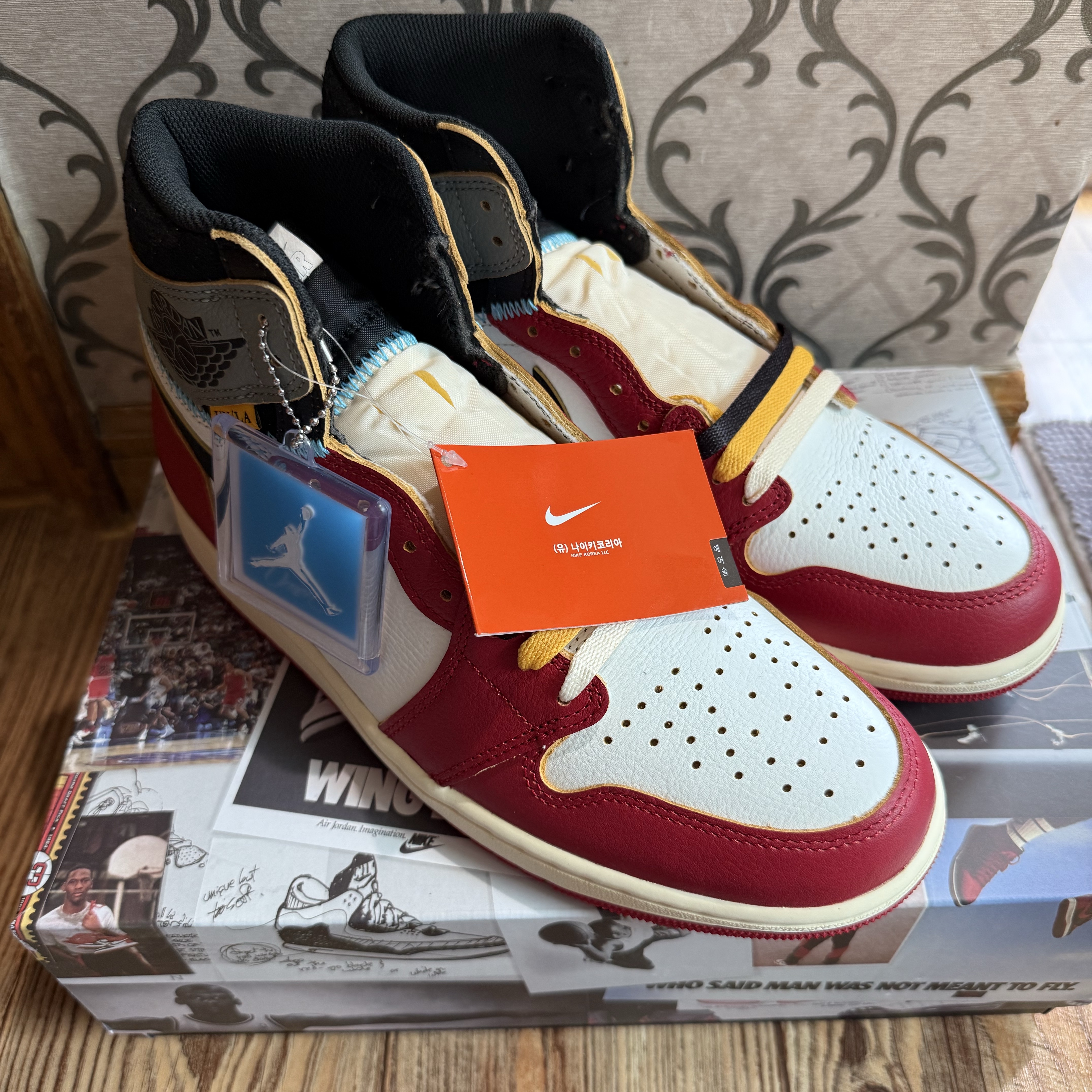 Jordan 1 x Union Retro High OG Chicago Shadow 착용 스타일 - 2