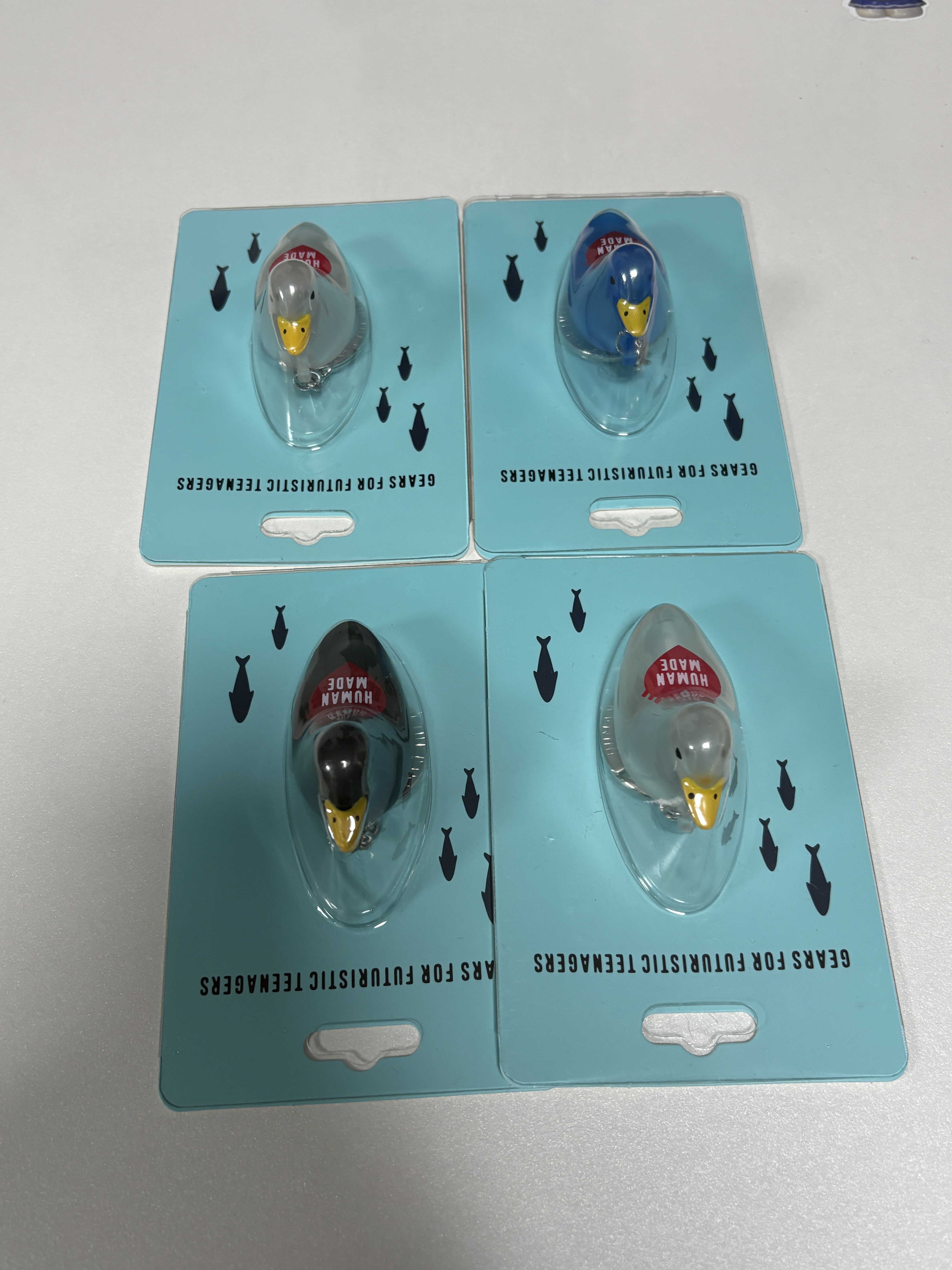Human Made Duck PVC Key Chain Clear, Human Made Duck PVC Key Chain Blue 착용 스타일