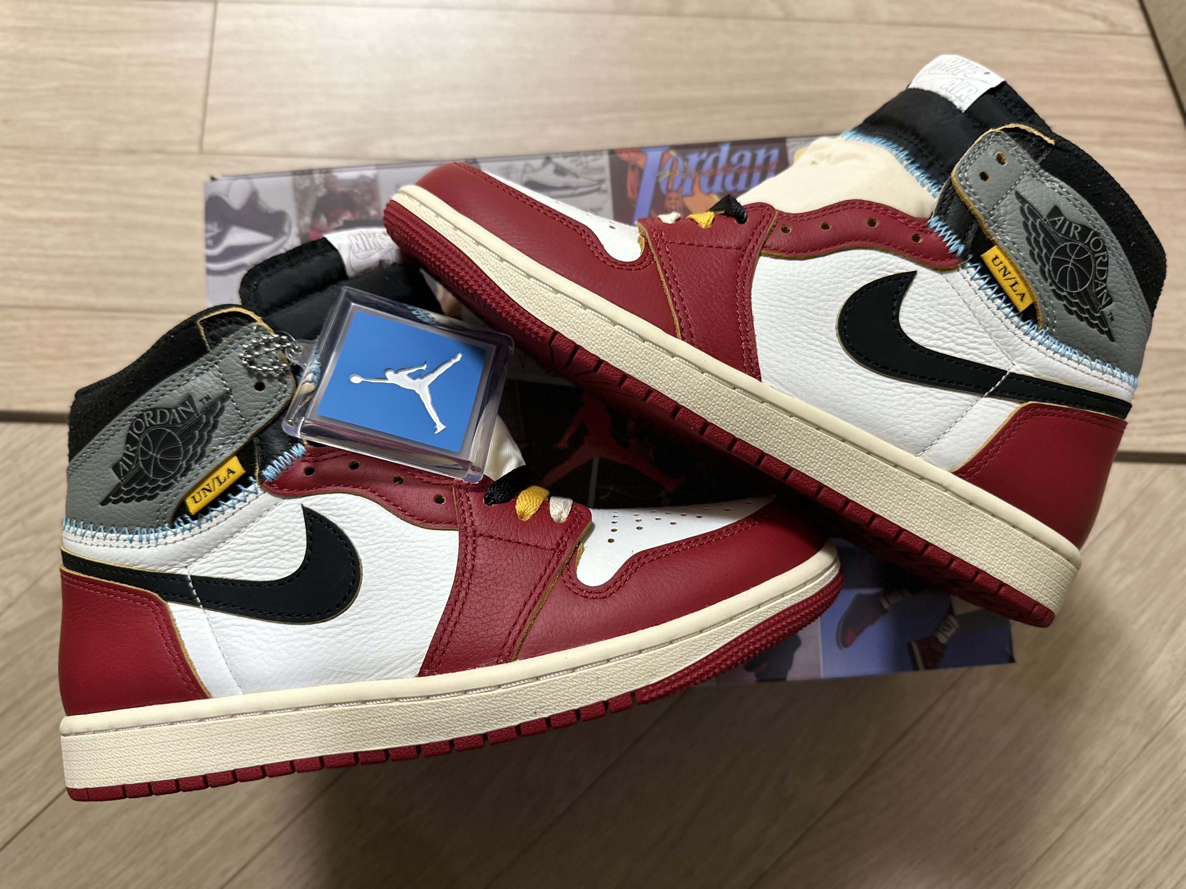 Jordan 1 x Union Retro High OG Chicago Shadow 착용 스타일 - 1