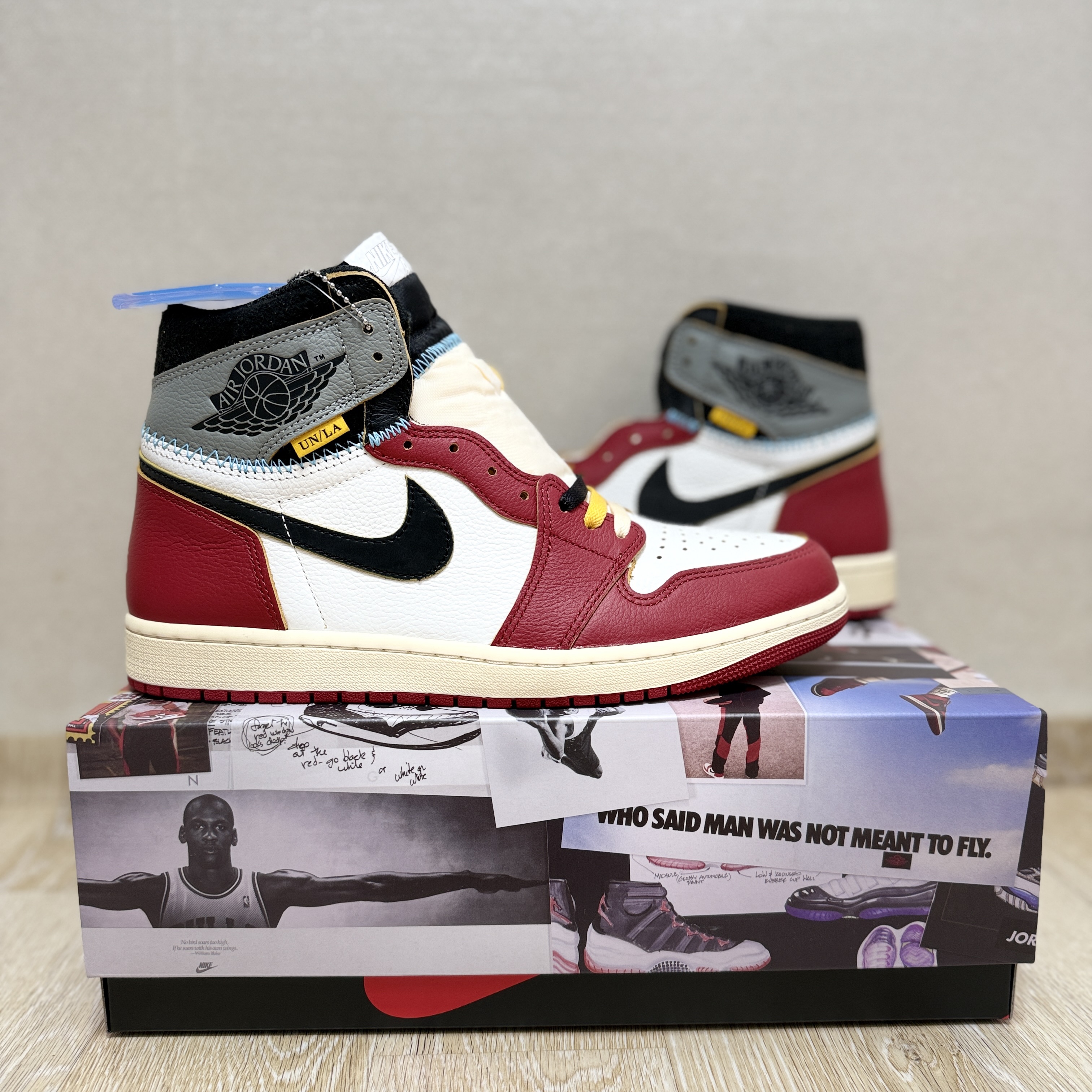 Jordan 1 x Union Retro High OG Chicago Shadow 착용 스타일 - 2