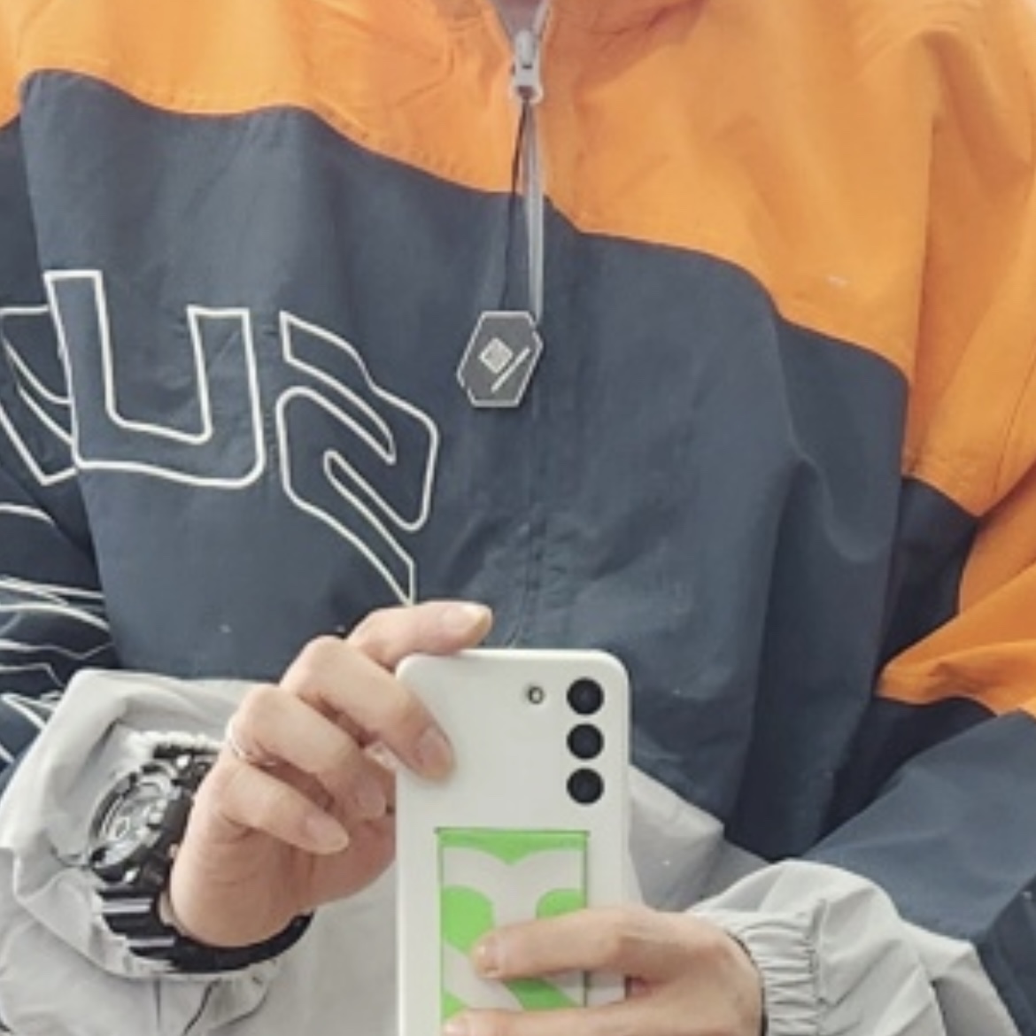 Supreme Curve Track Jacket Grey - 24SS 착용 스타일