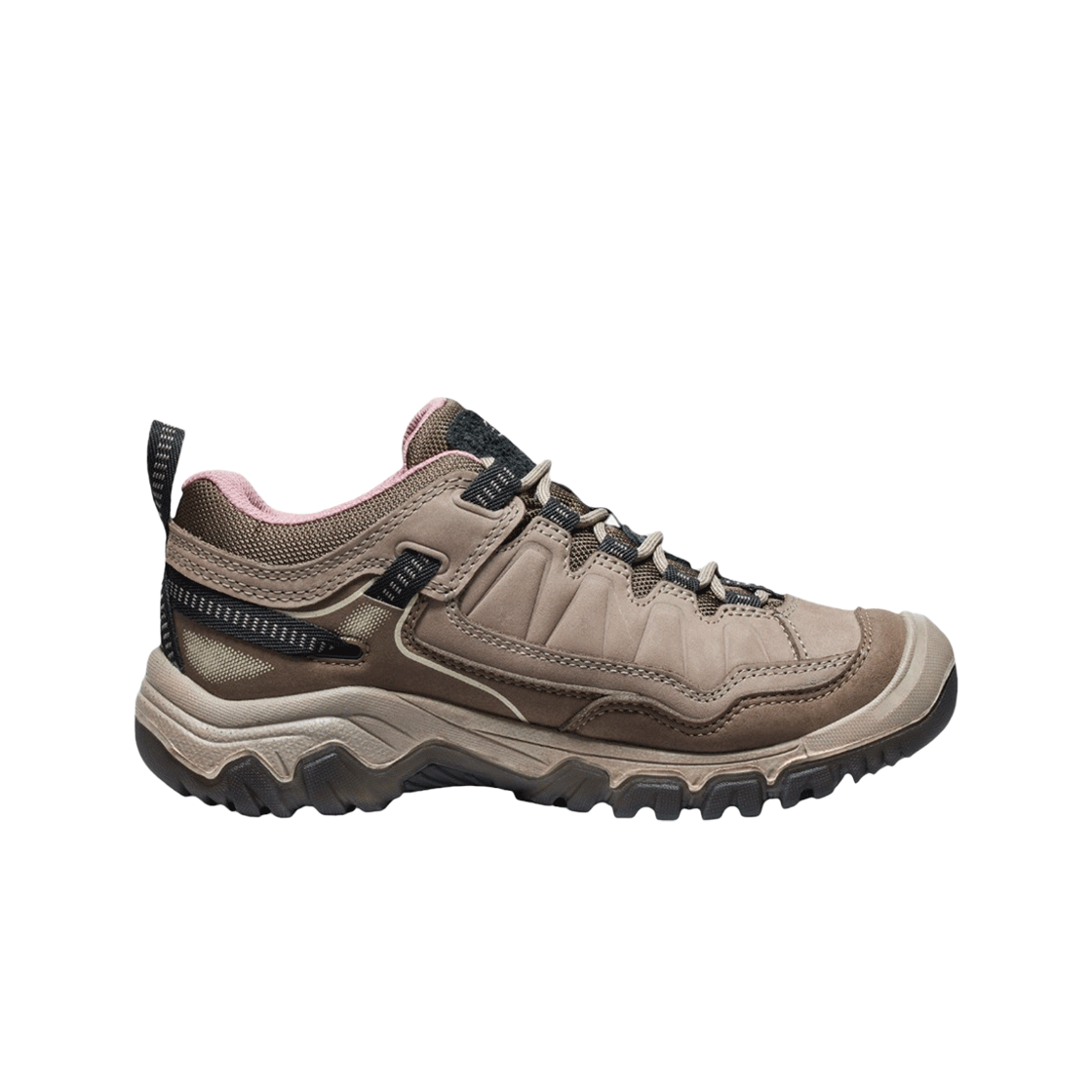 KNSO4F312I2 Keen Targhee IV WP Women Hiking Shoes Brindle/Nostalgia Rose