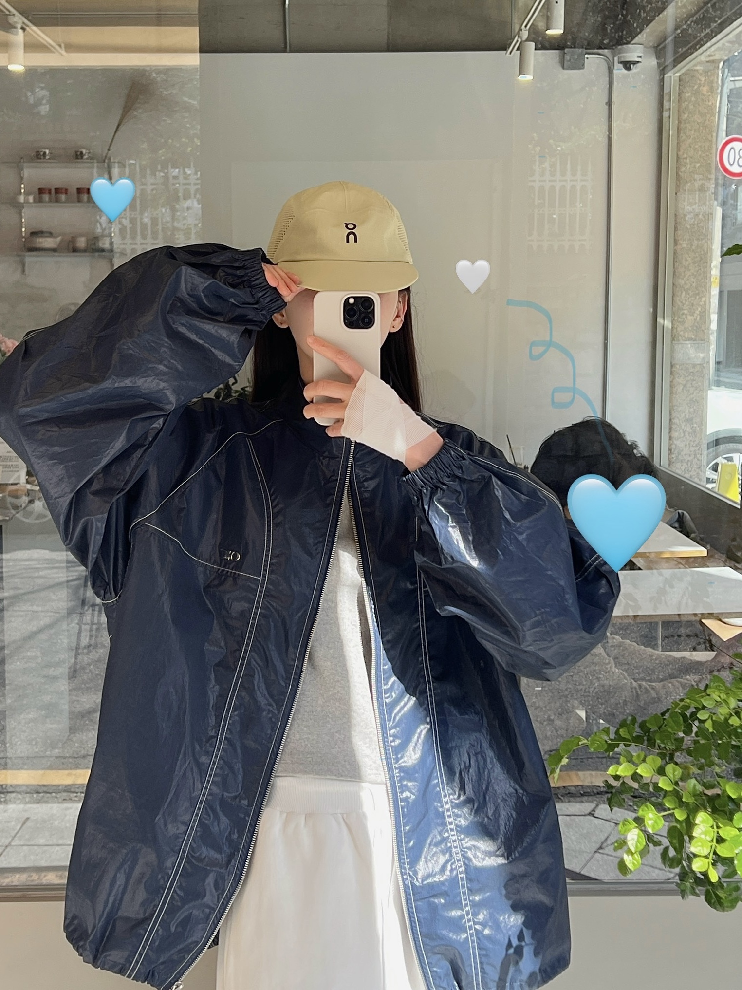 Asics x Kiko Kostadinov Gel-Quantum Zientzia White Blue, Oakley Eye Jacket Redux Matte Black Frame Prizm Grey Lenses High Bridge Fit 착용 스타일 - 5