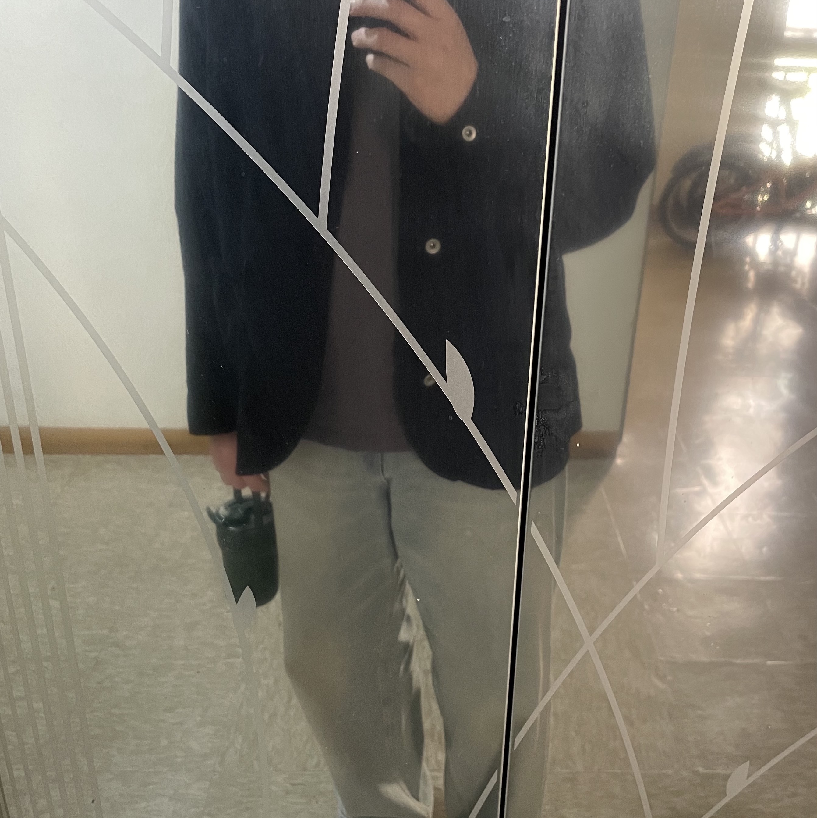 Puma Suede Classic XXI Black White, Polyteru Chore Jacket (Coverall Jacket) 23 ver. Black 착용 스타일 - 2
