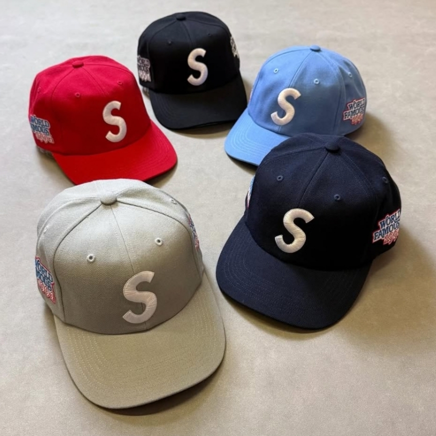 슈프림 월드 페이머스 S 로고 6-패널 블랙 - 25SS | Supreme | KREAM
