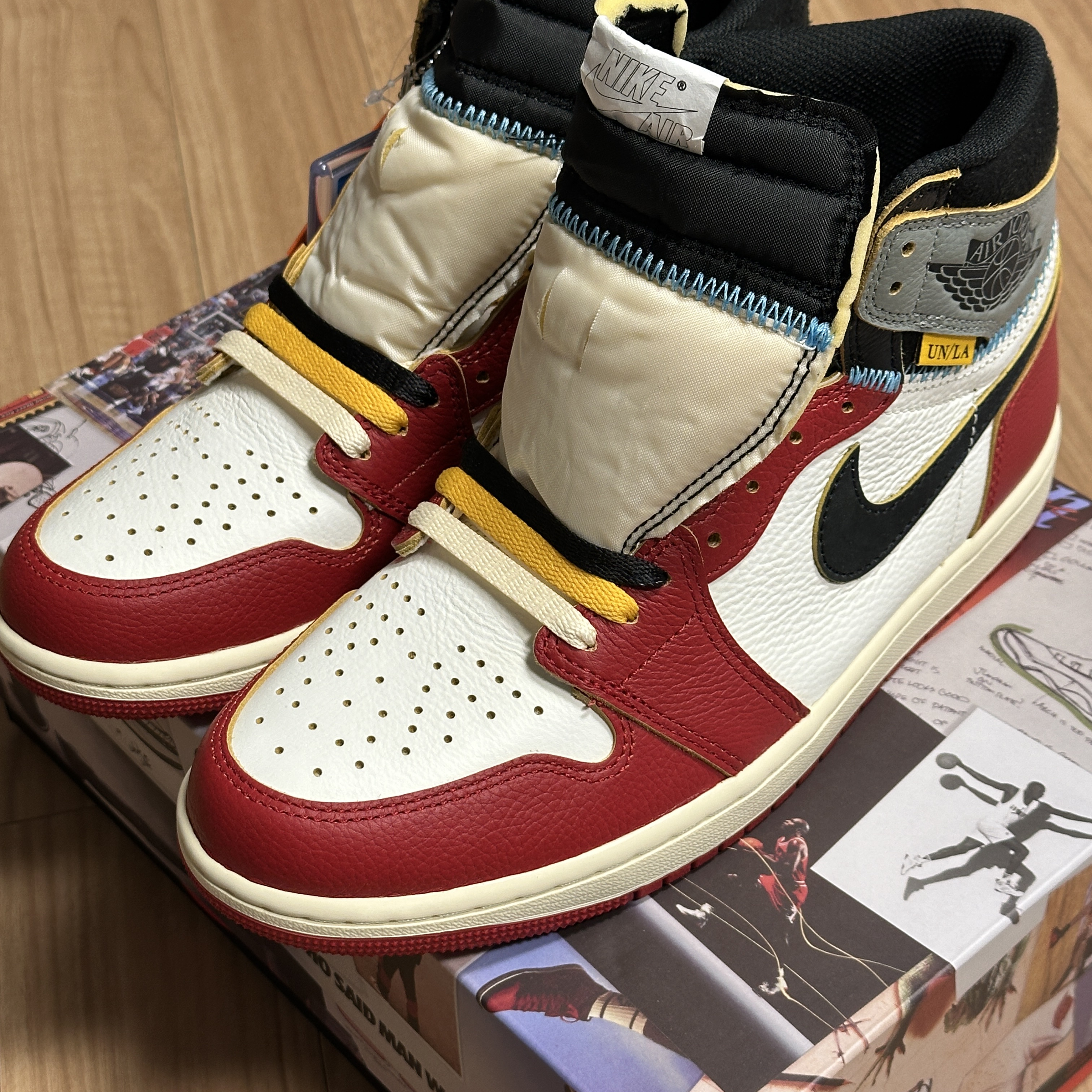 Jordan 1 x Union Retro High OG Chicago Shadow 착용 스타일 - 3