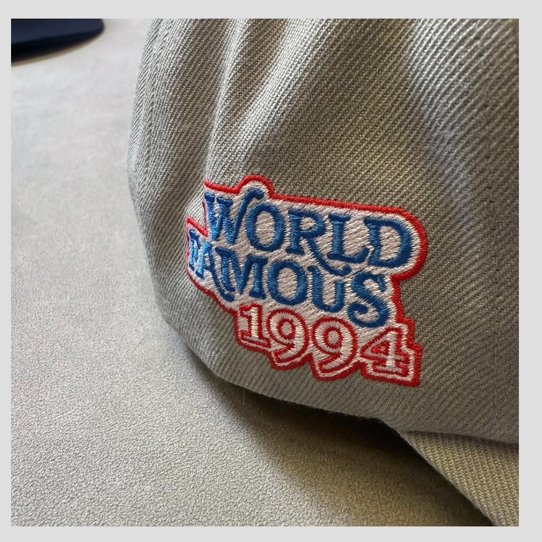 Supreme World Famous S Logo 6-Panel Navy - 25SS, Supreme World Famous S Logo 6-Panel Black 착용 스타일 - 2