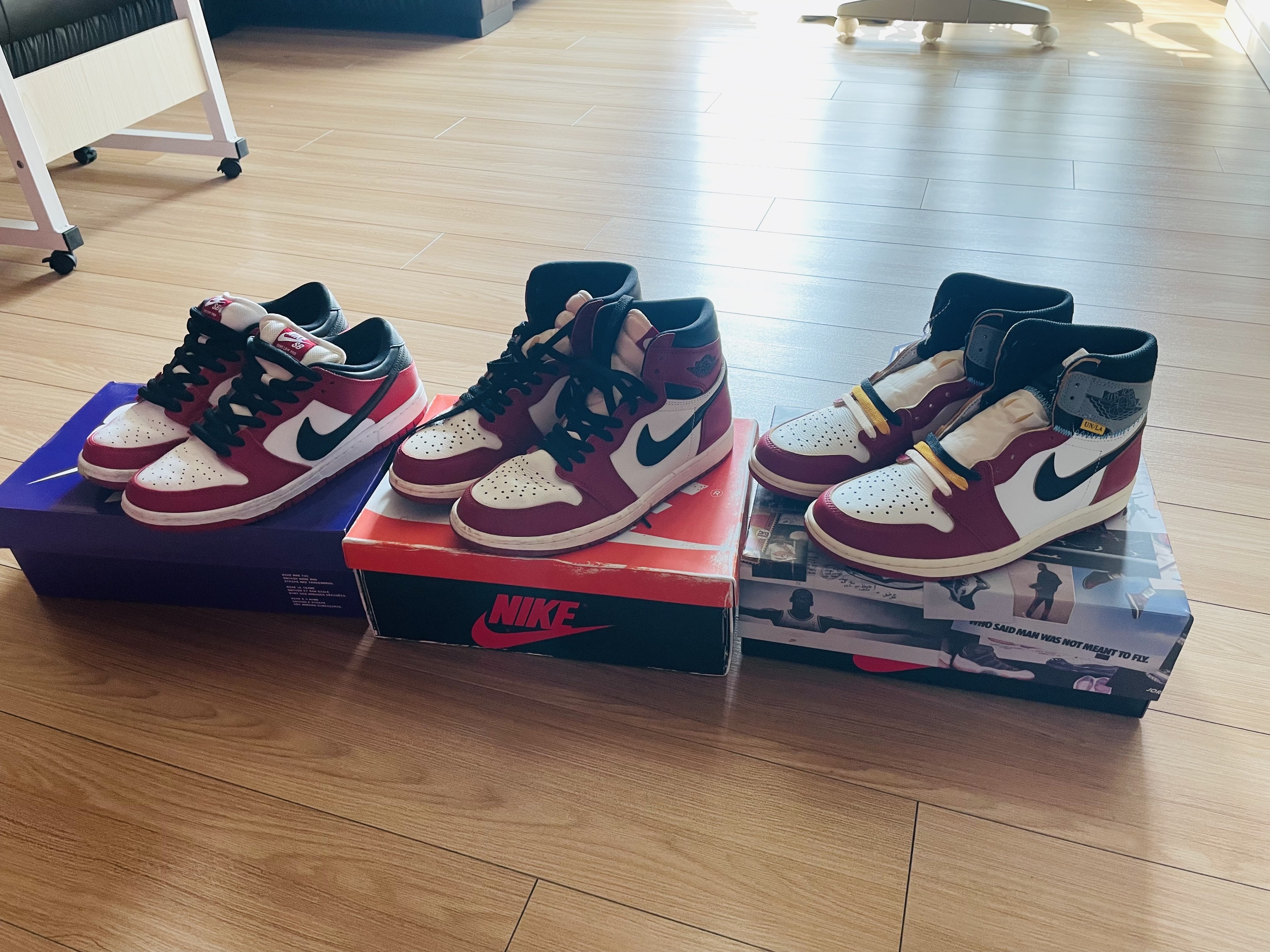 Jordan 1 x Union Retro High OG Chicago Shadow, Jordan 1 Retro High OG Chicago 2022 착용 스타일