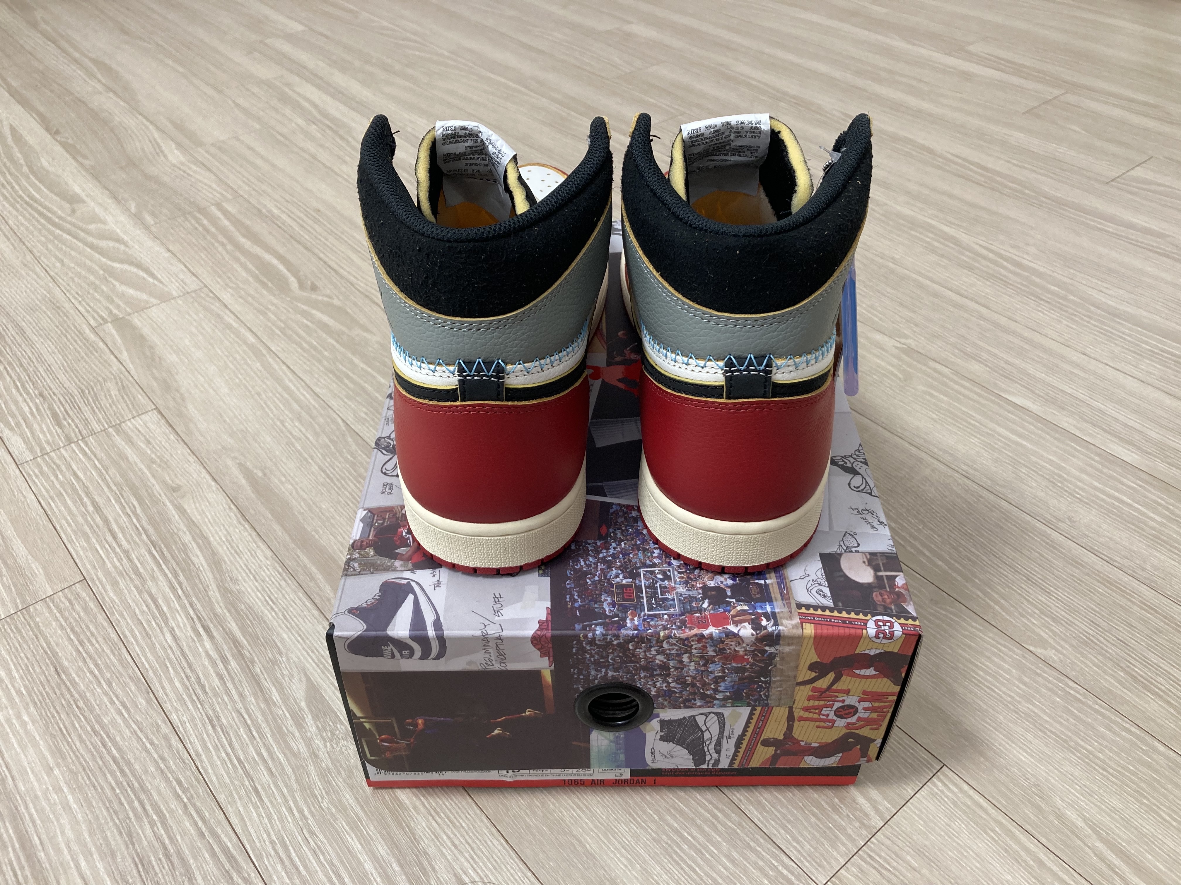 Jordan 1 x Union Retro High OG Chicago Shadow 착용 스타일 - 4