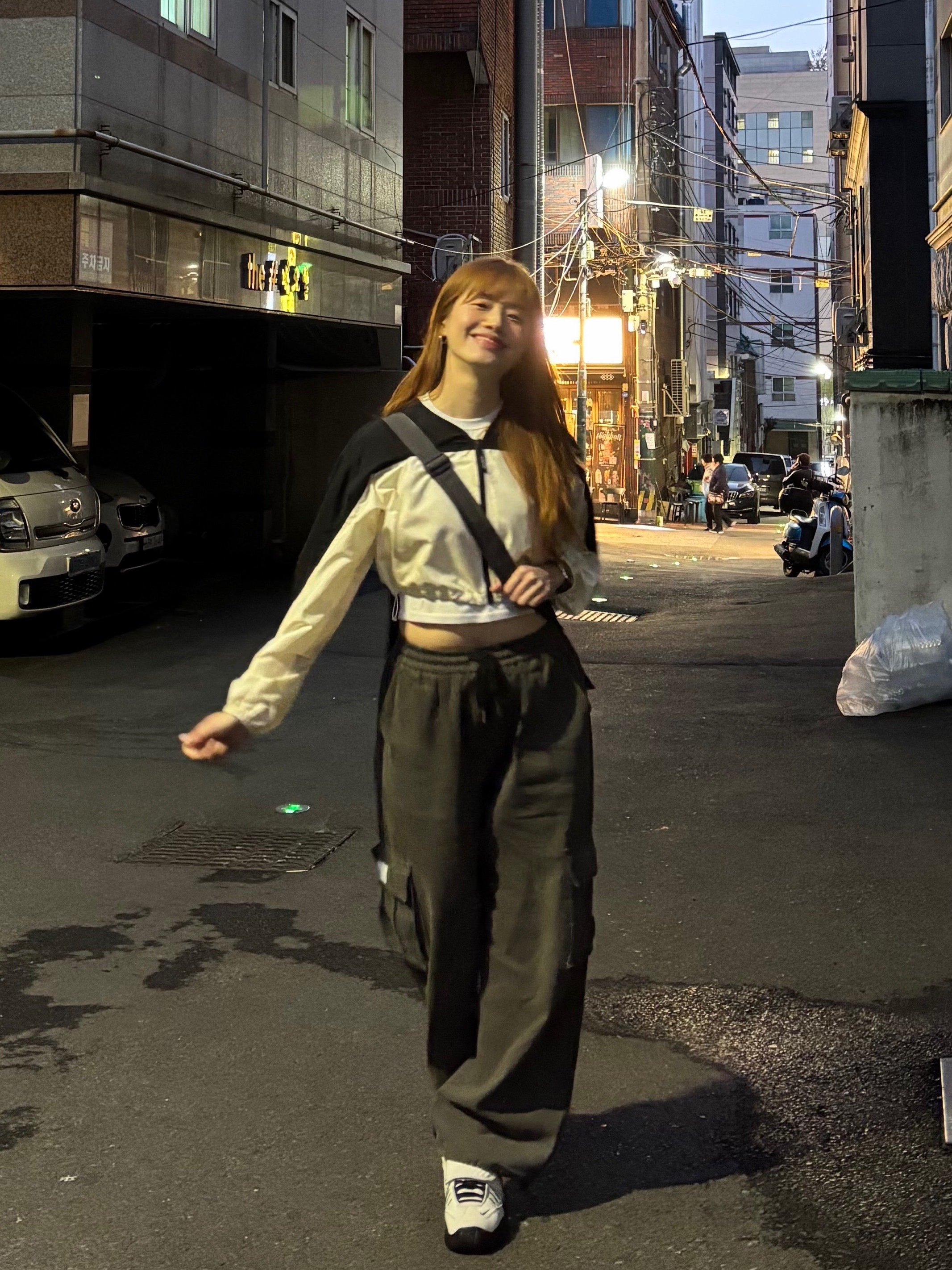 (W) The North Face White Label Martis Light Jacket Cream, Nike x Ambush Air Adjust Force SP Summit White and Black 착용 스타일 - 3