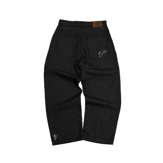 ERTRP00000GW ERTR Stripe Denim Pants Black