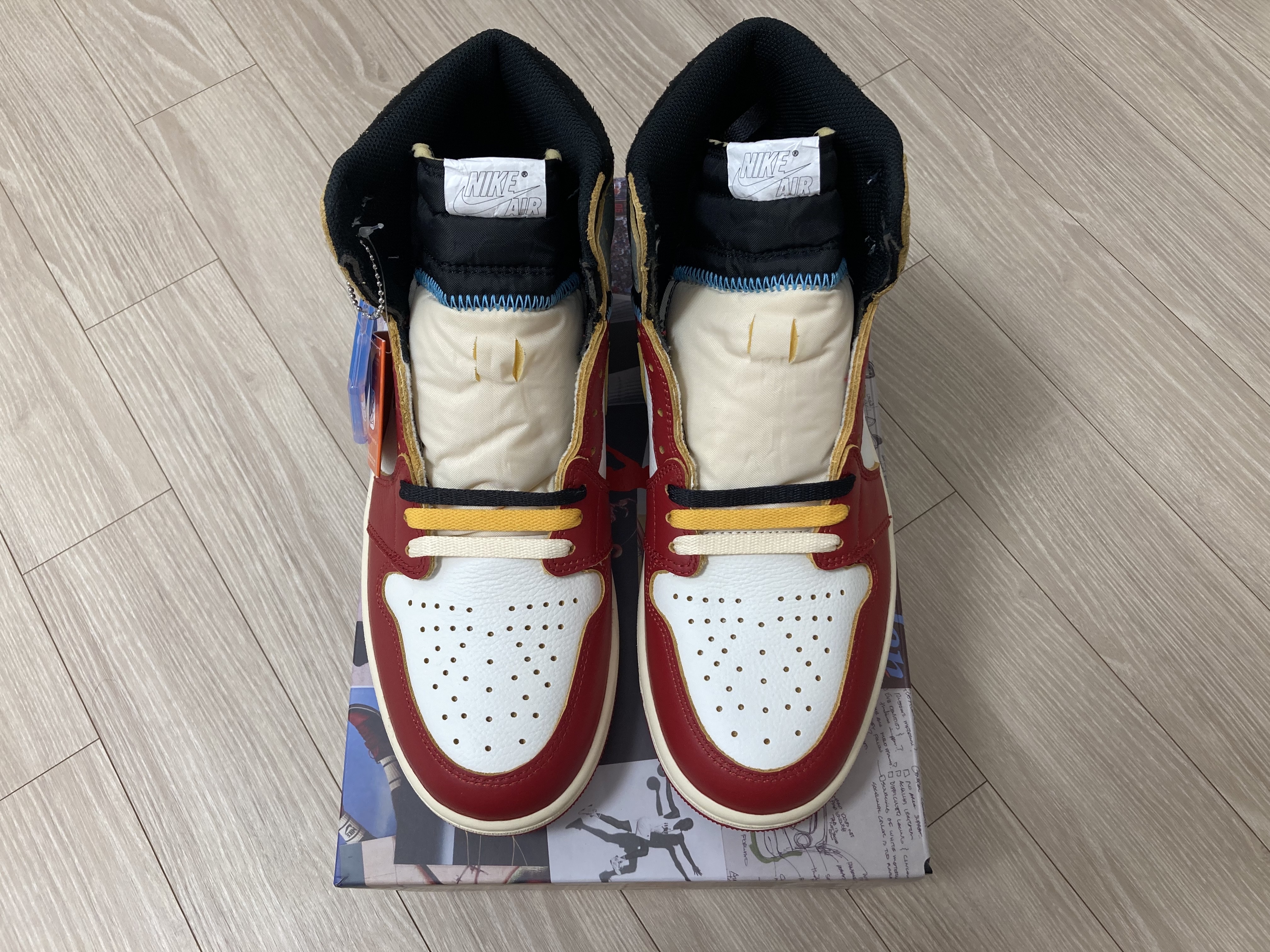 Jordan 1 x Union Retro High OG Chicago Shadow 착용 스타일 - 3