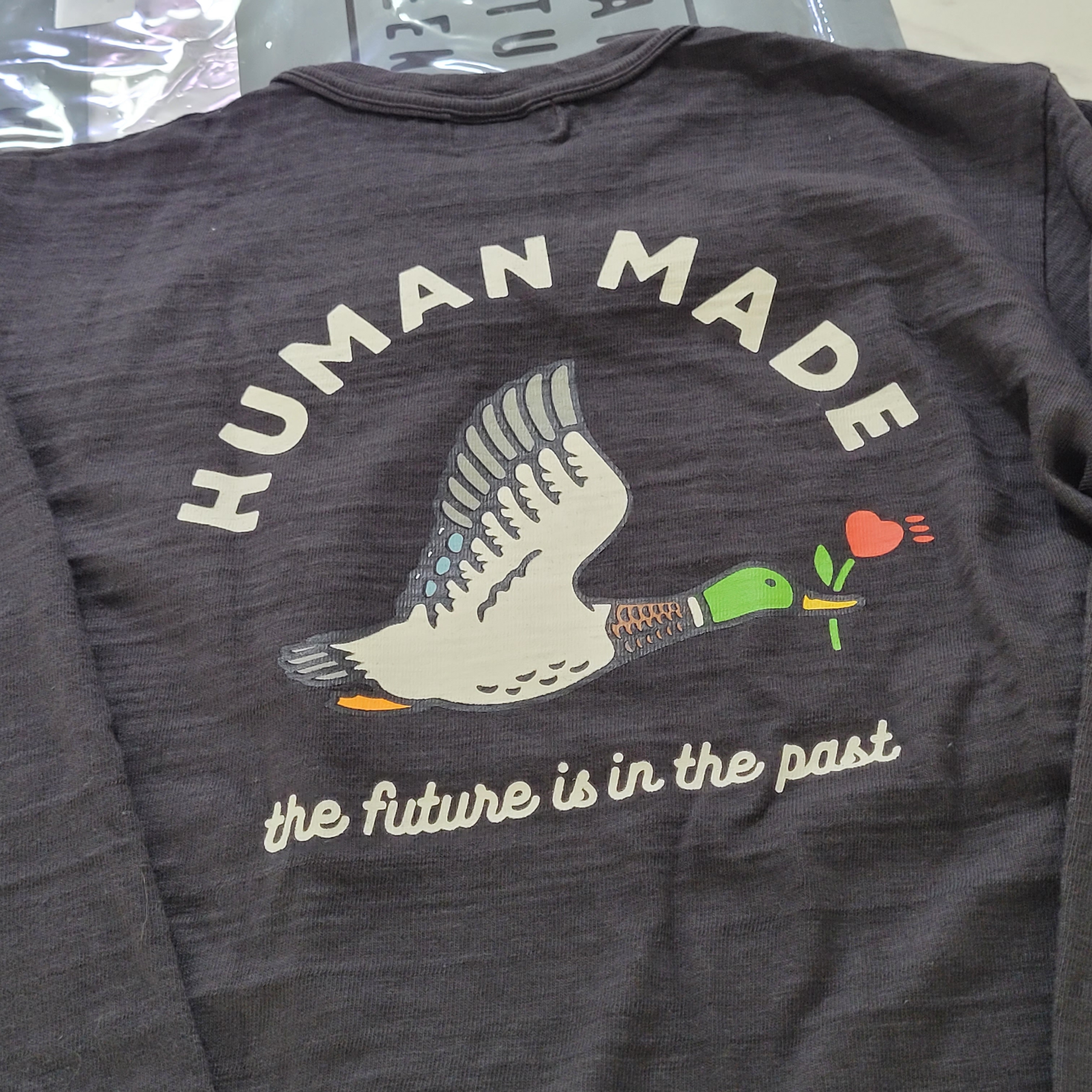 Human Made Graphic L/S T-Shirt Black 착용 스타일 - 1