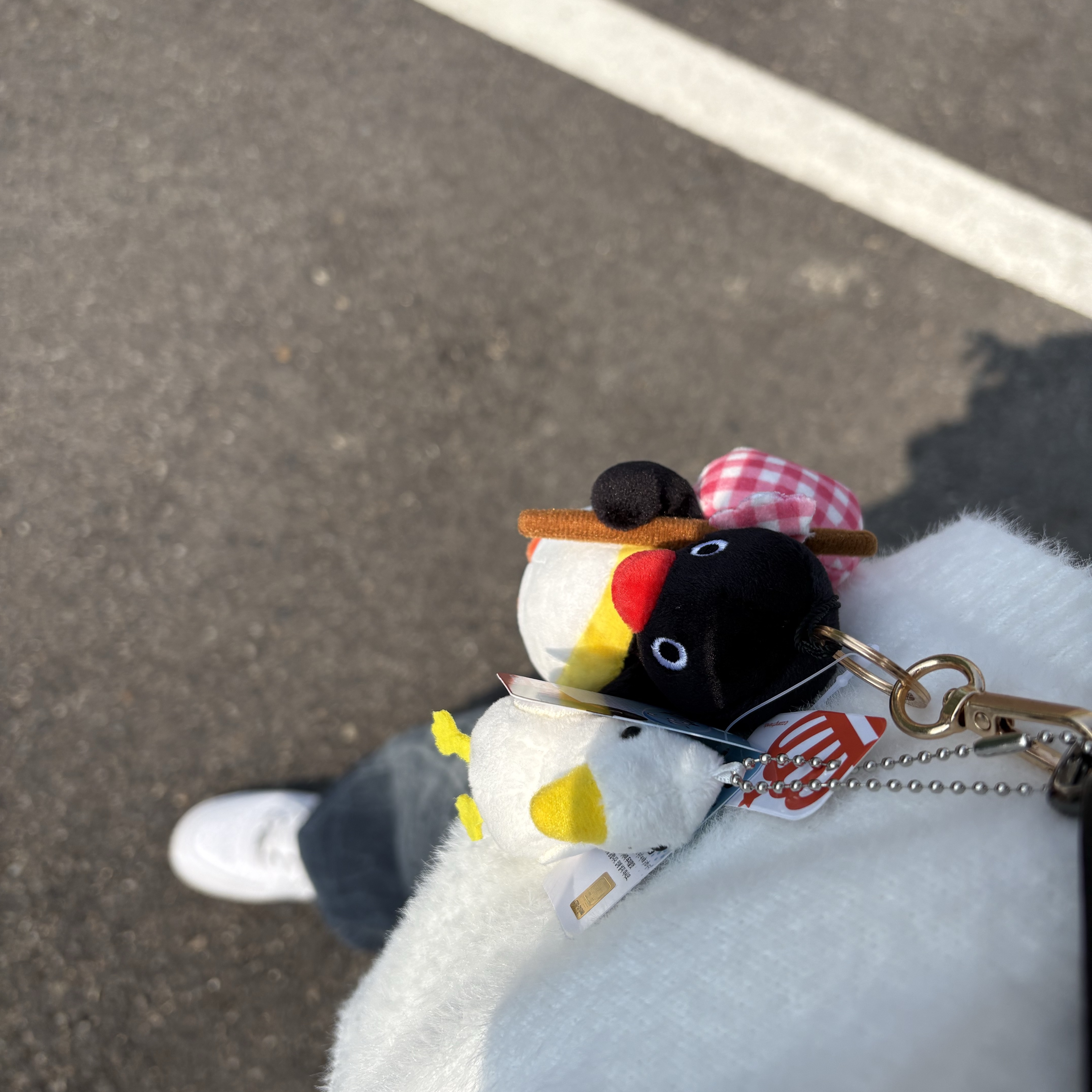 Pingu Bottari Keyring 착용 스타일