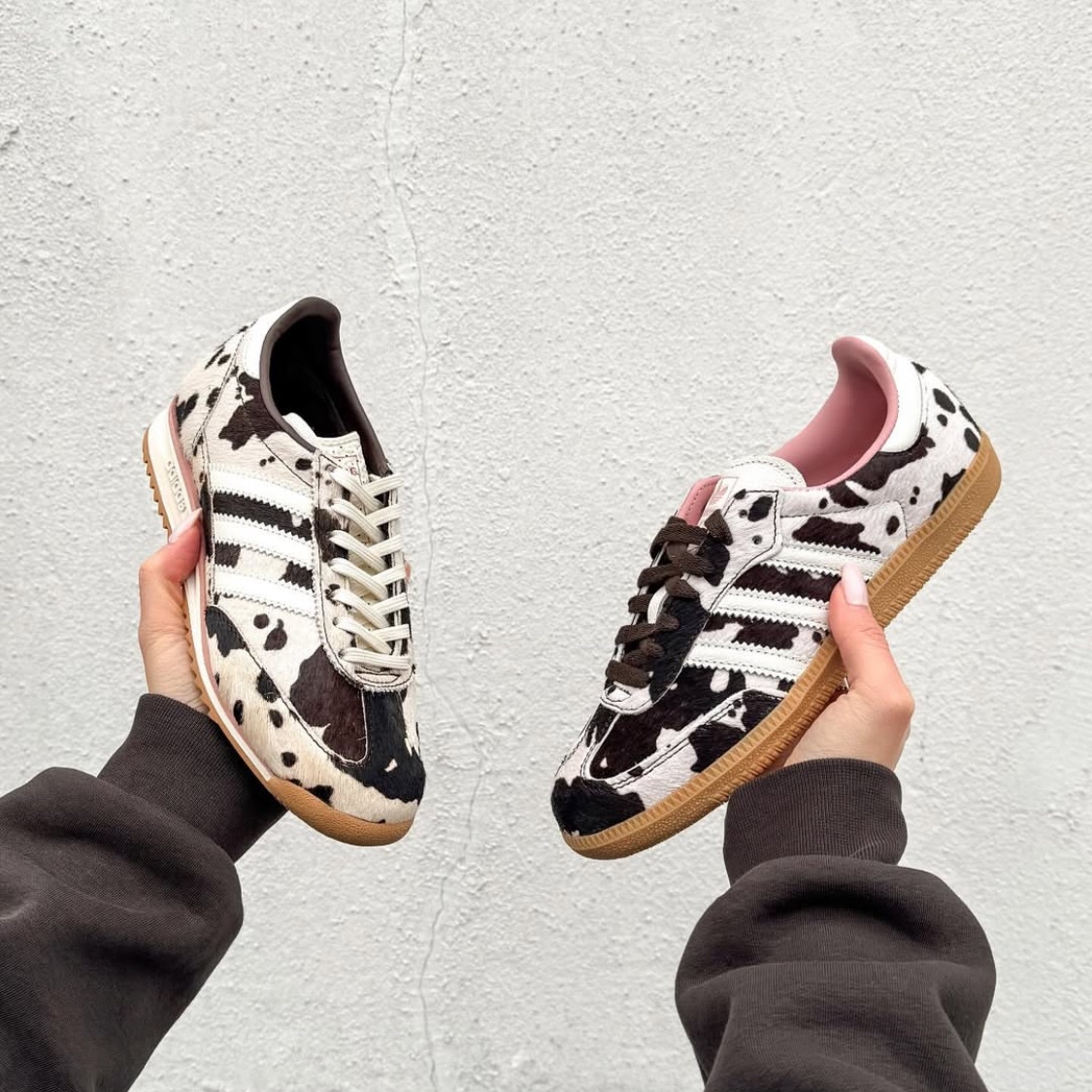 (W) Adidas SL 72 OG Cow Print, (W) Adidas Samba OG Cow Print 착용 스타일