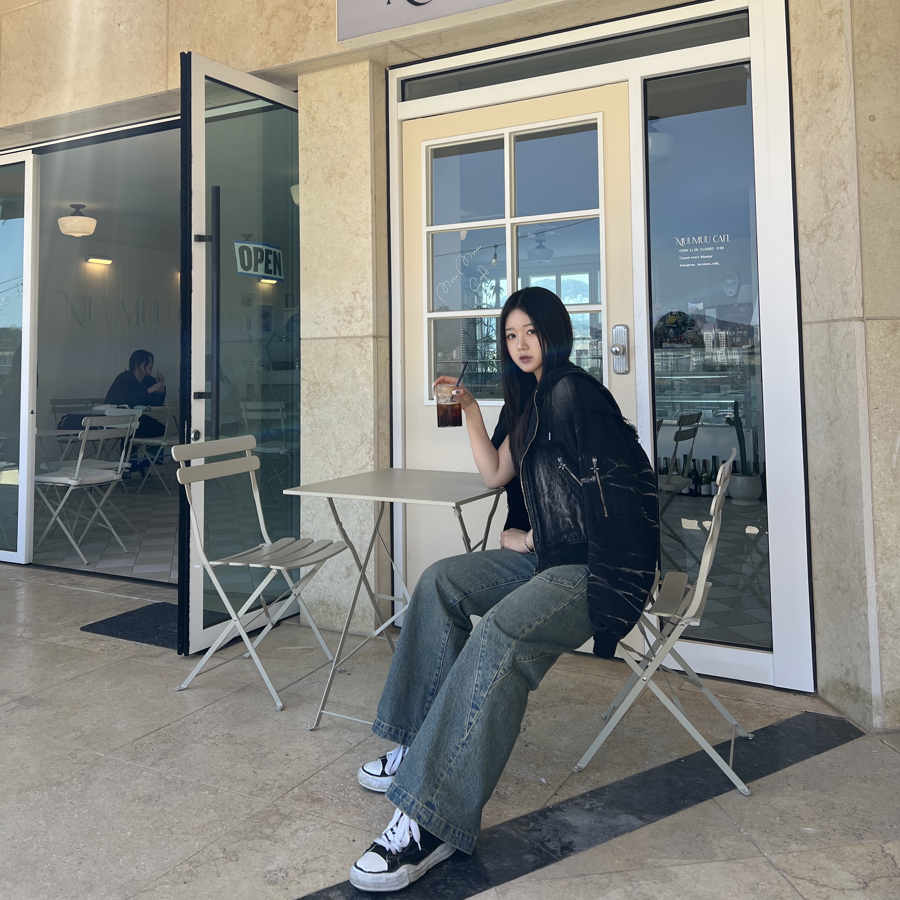 [KREAM 단독] ADSB Andersson Bell x Levi's Women Denim Corset Tinted Indigo - 24FW, [KREAM 단독] ADSB Andersson Bell x Levi's Women Overlay Jean Tinted Indigo - 24FW 착용 스타일 - 5