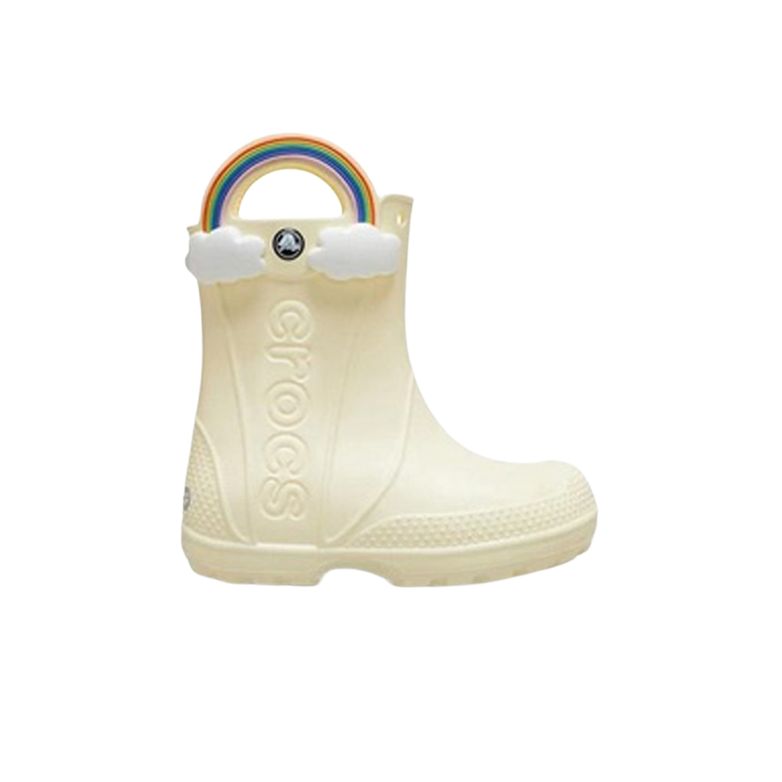 (TD) 크록스 핸들 잇 레인보우 레인 부츠 버터크림((TD) Crocs Handle It Rainbow Rain Boot Buttercream) - 1