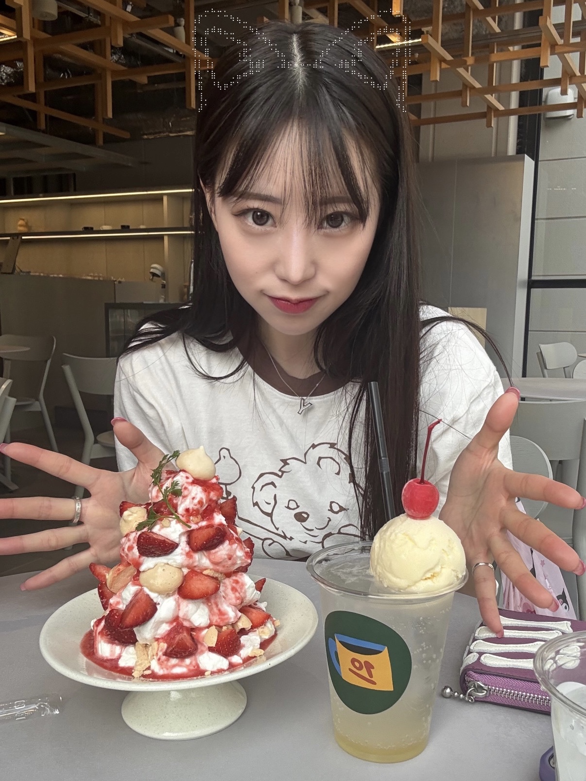 캐피탈 20 텐지쿠 링거 티셔츠 리틀 베어 앤 하모니 Pt 브라운 착용 스타일 - 1