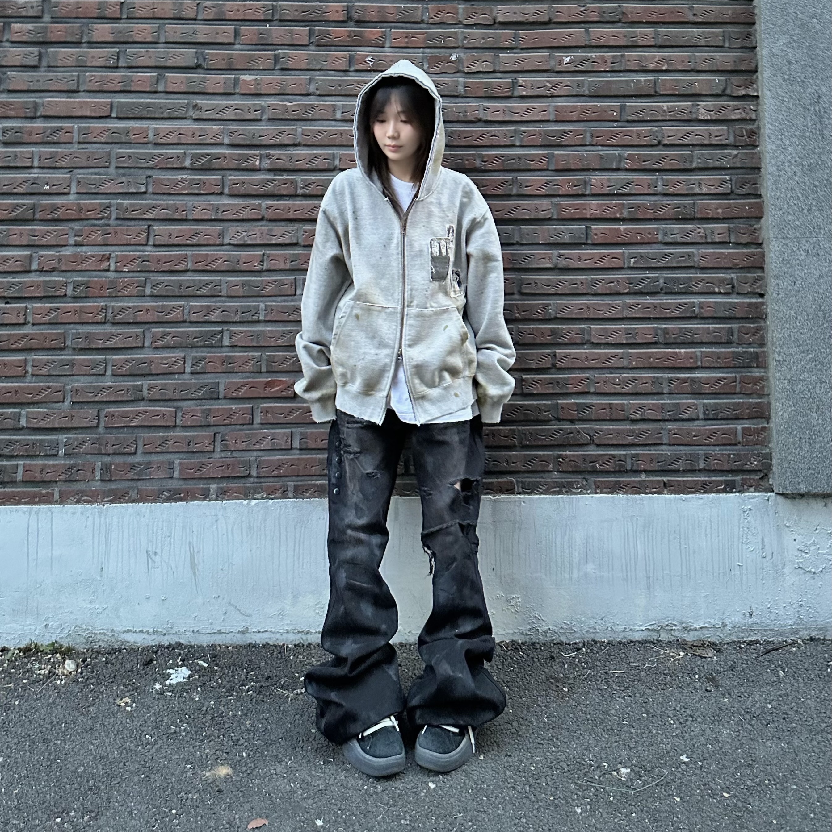 ERL Vamp Skate Shoe Pirate Black 착용 스타일 - 5