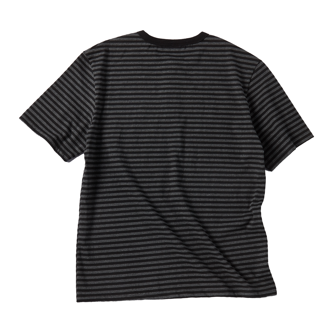 UN25SURS31BK Untitled Starrynight Stripe Henley Neck Short Sleeve Black Charcoal - #2